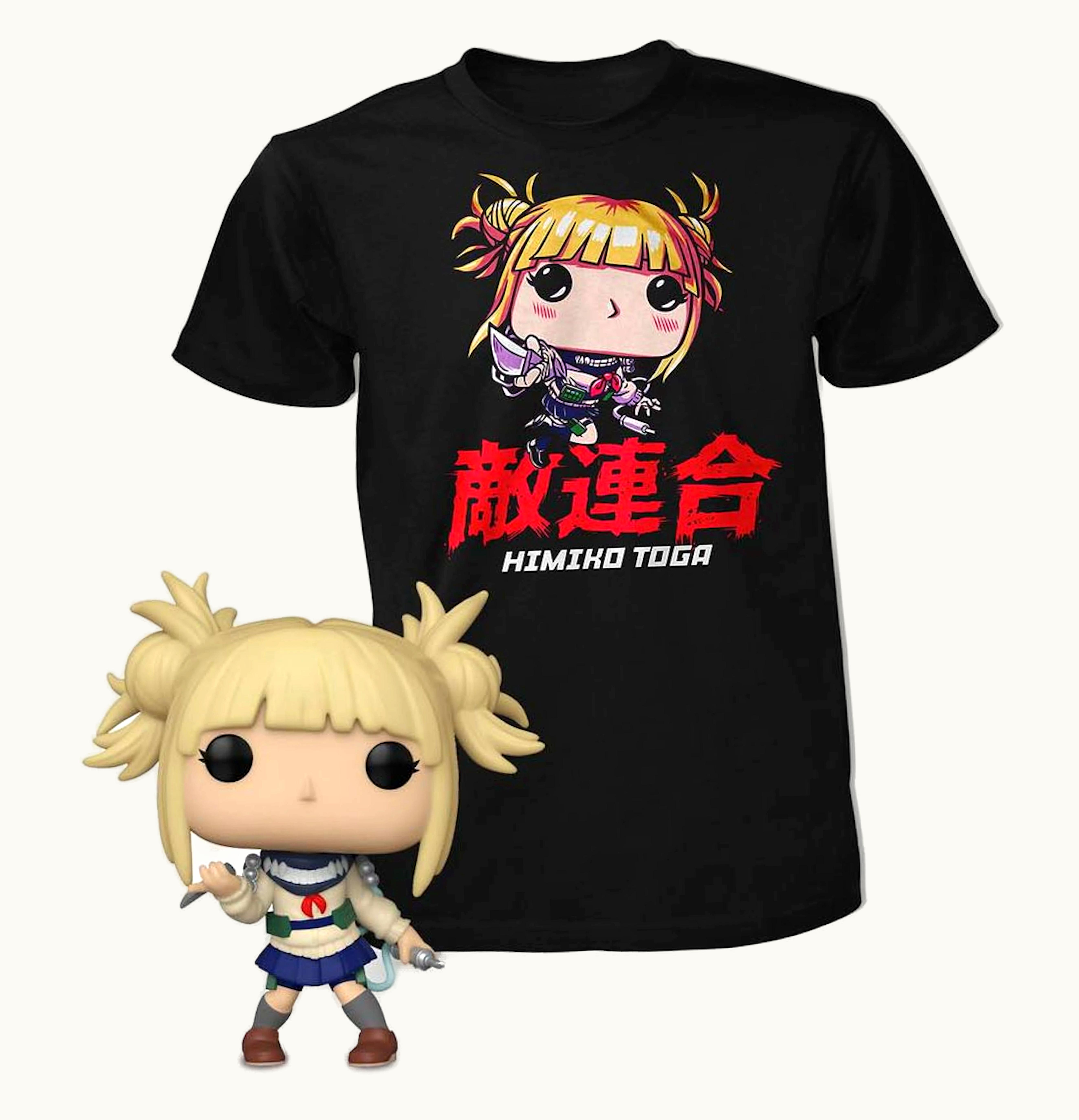 Funko Funko Pop Animation My Hero Academia Himiko Toga Unmasked T Shirt Bundle Gamestop Exclusive Figure 1029