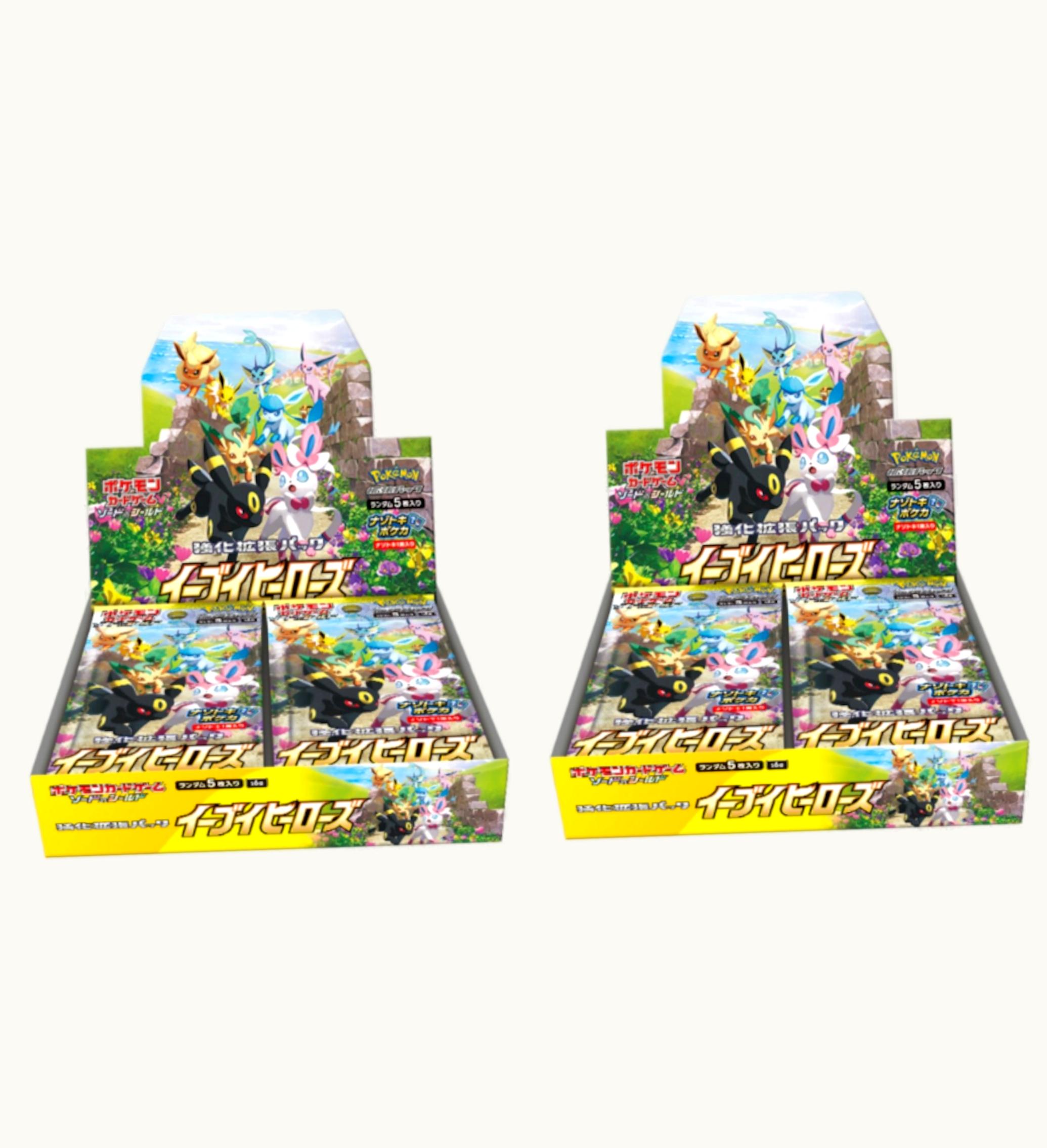 Pokemon Pokemon TCG Eevee Heroes Booster Box 2x Lot Japanese