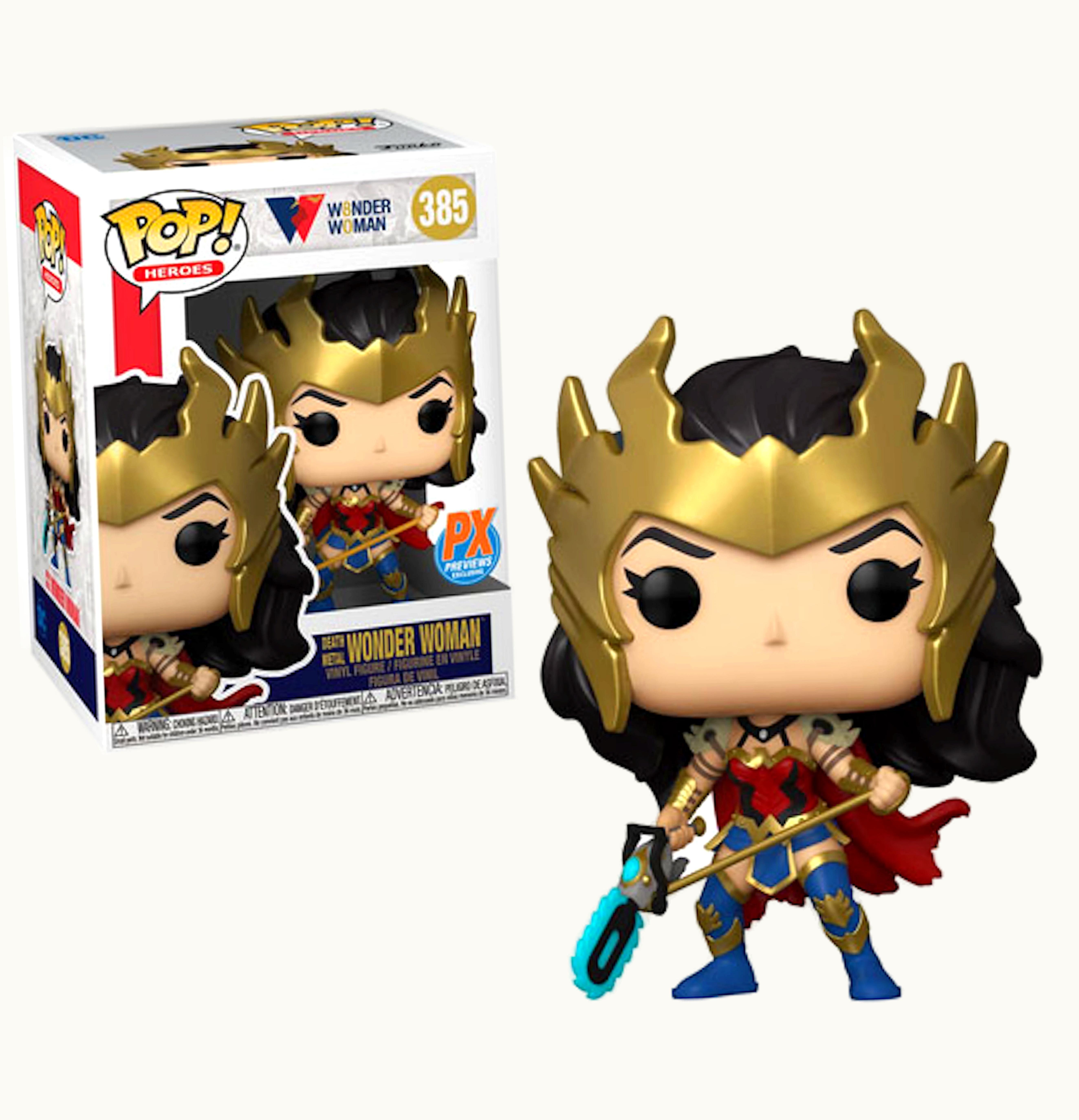 Funko Funko Pop Heroes Death Metal Wonder Woman Px Previews Exclusive Figure 385