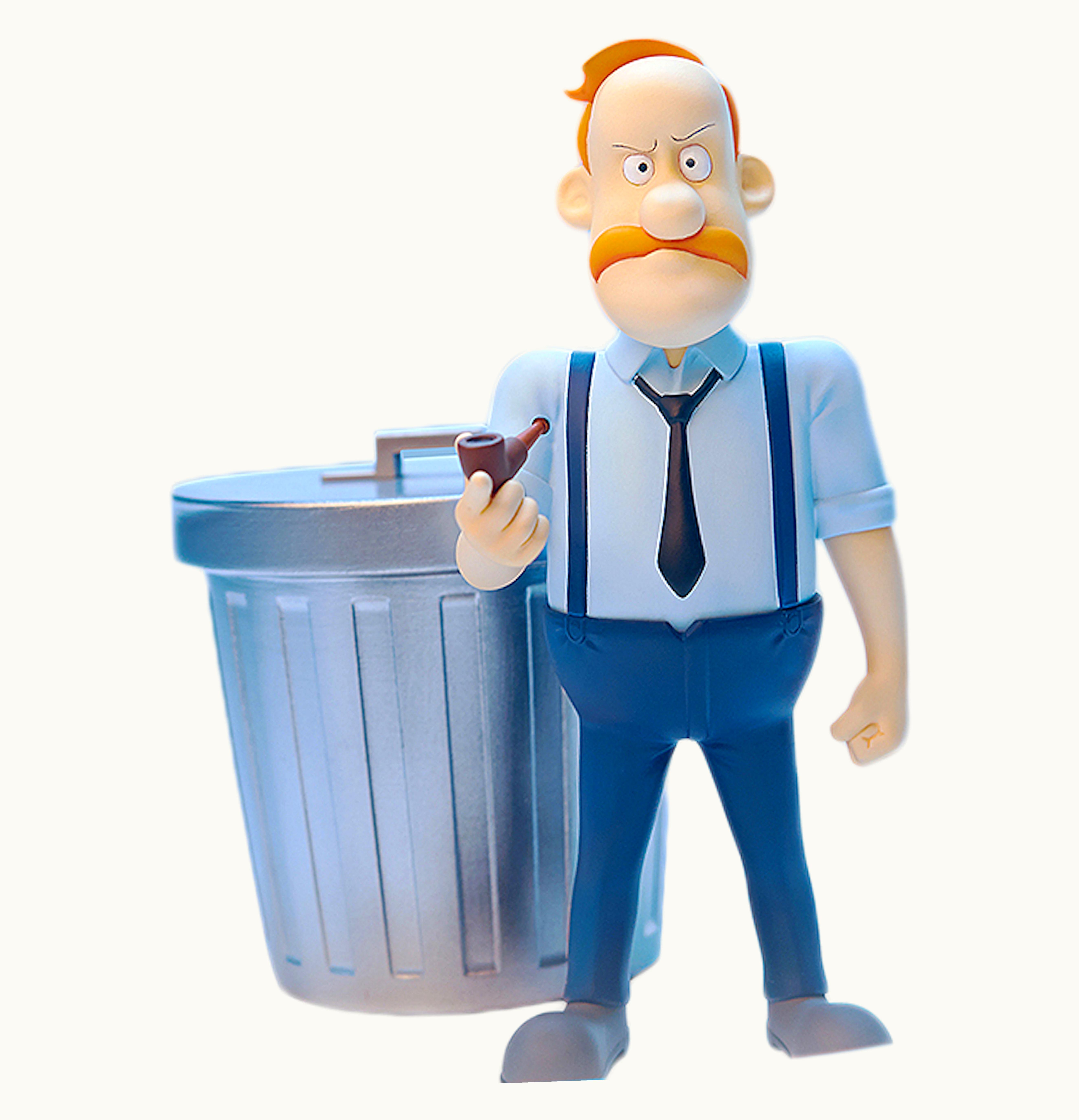 Blitzway 5pro Studio Mega Hero Inspector Gadget Quimby Figure Blue