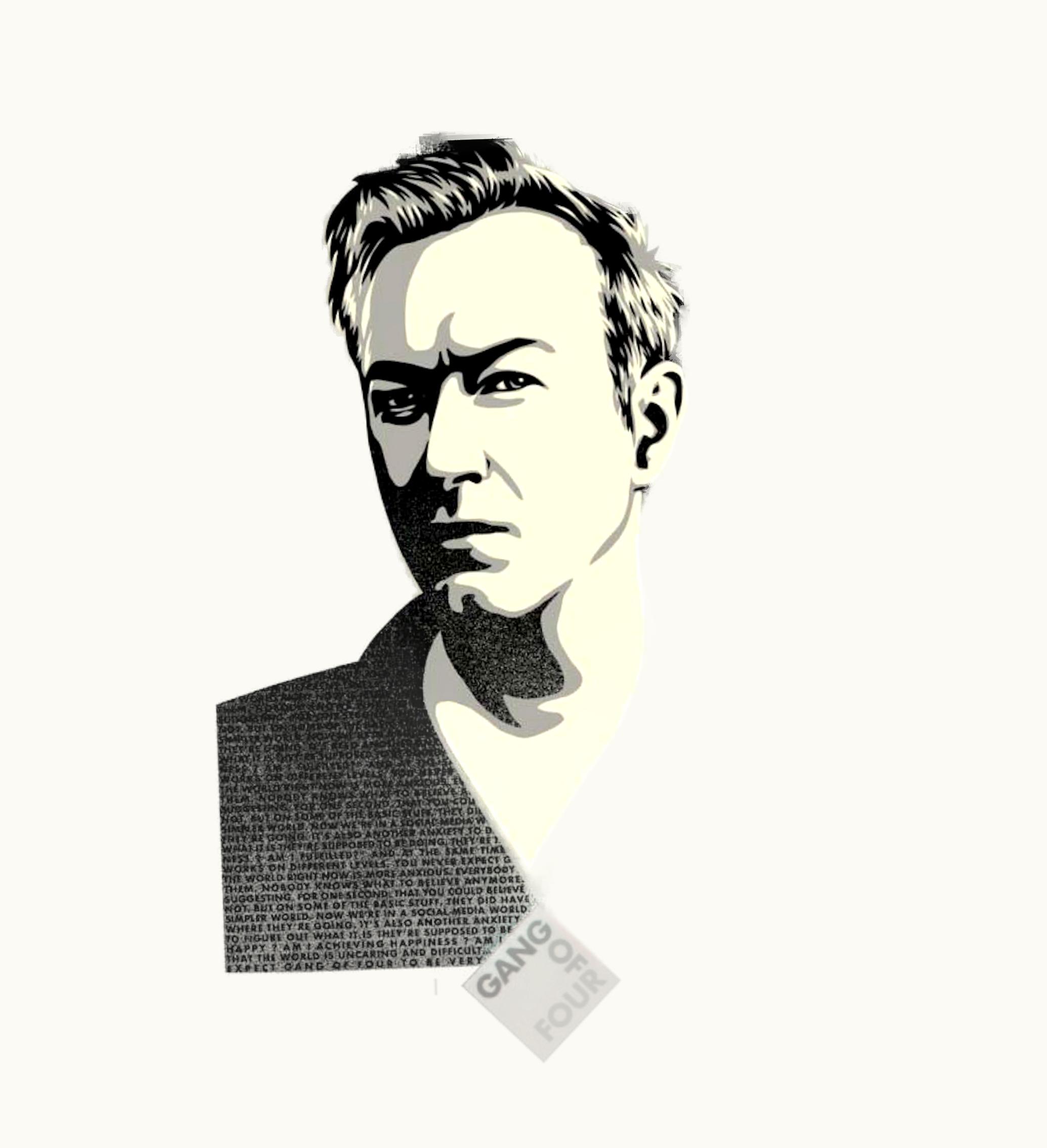 Shepard Fairey Andy Gill Anti Hero Print Black Signed Edition Of 400