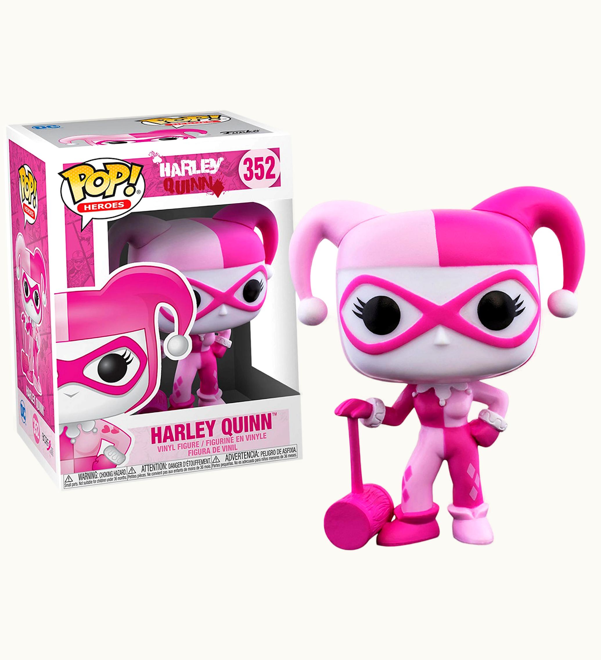 Funko Funko Pop Heroes Breast Cancer Awareness Harley Quinn Breast Cancer Awareness Figure 352