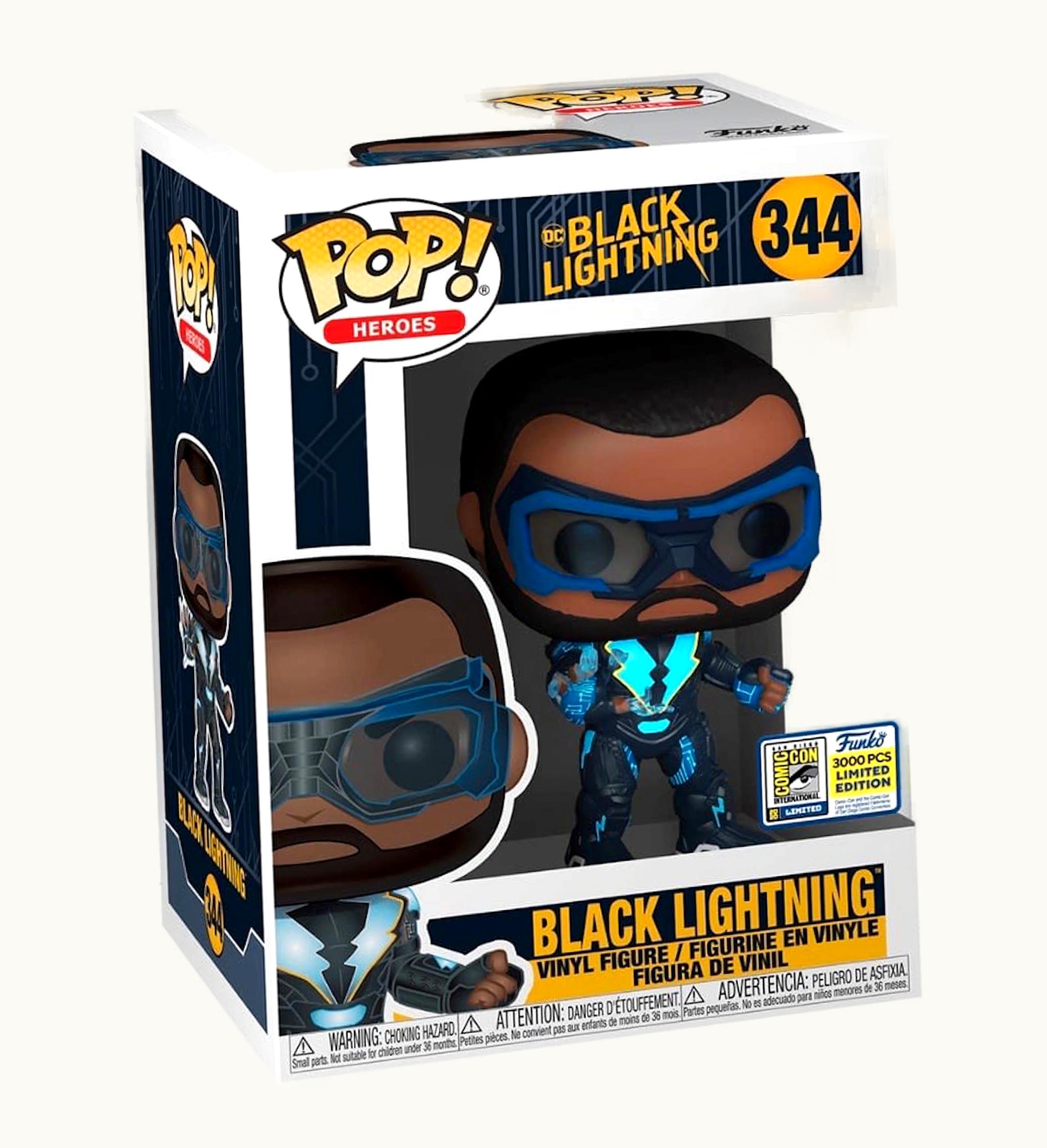 Funko Funko Pop Heroes Black Lightning Black Lightning Sdcc Exclusive Le 3000 Figure 344