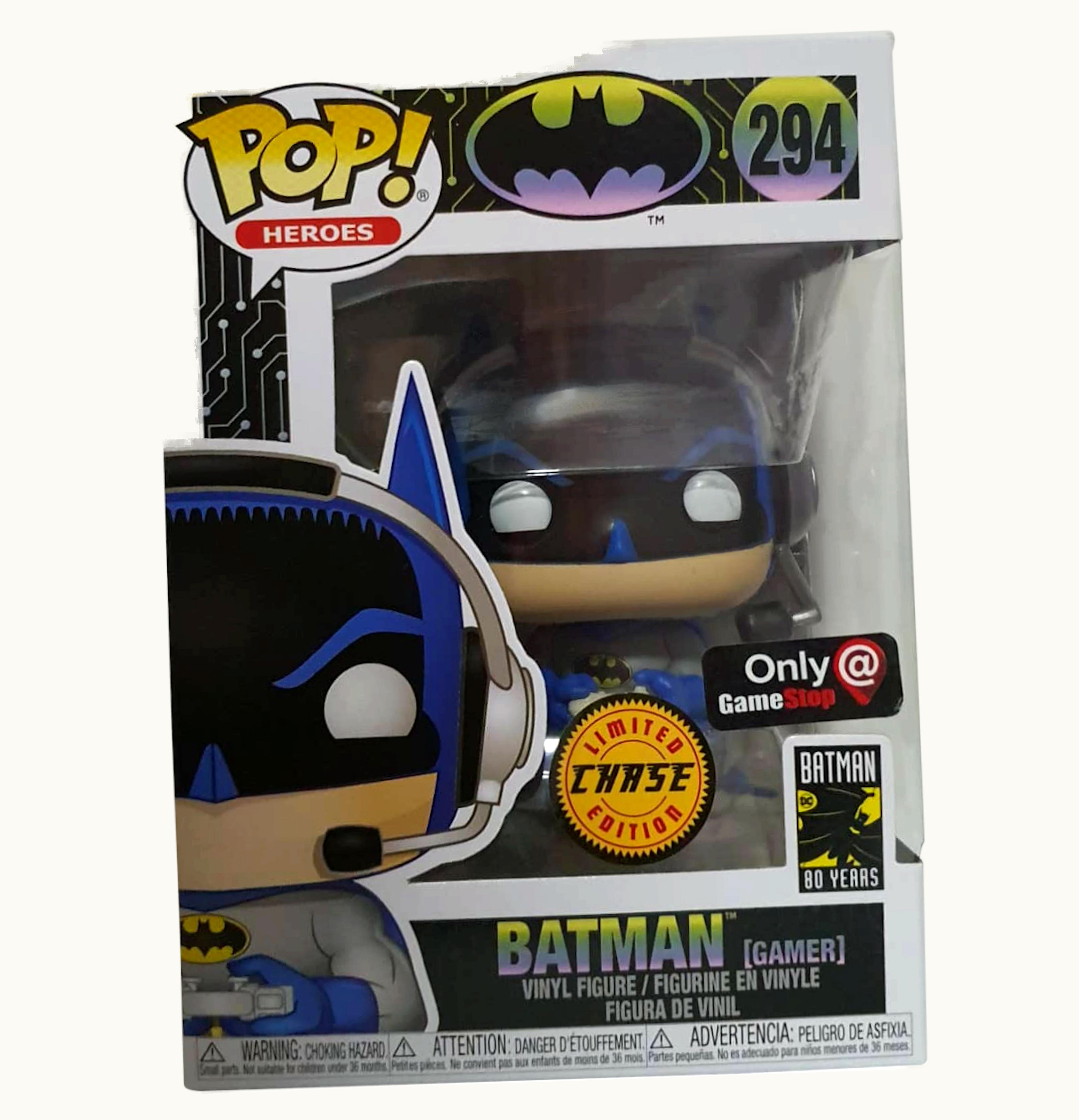 Funko Funko Pop Heroes Batman Gamer Chase Game Stop Exclusive Figure 294