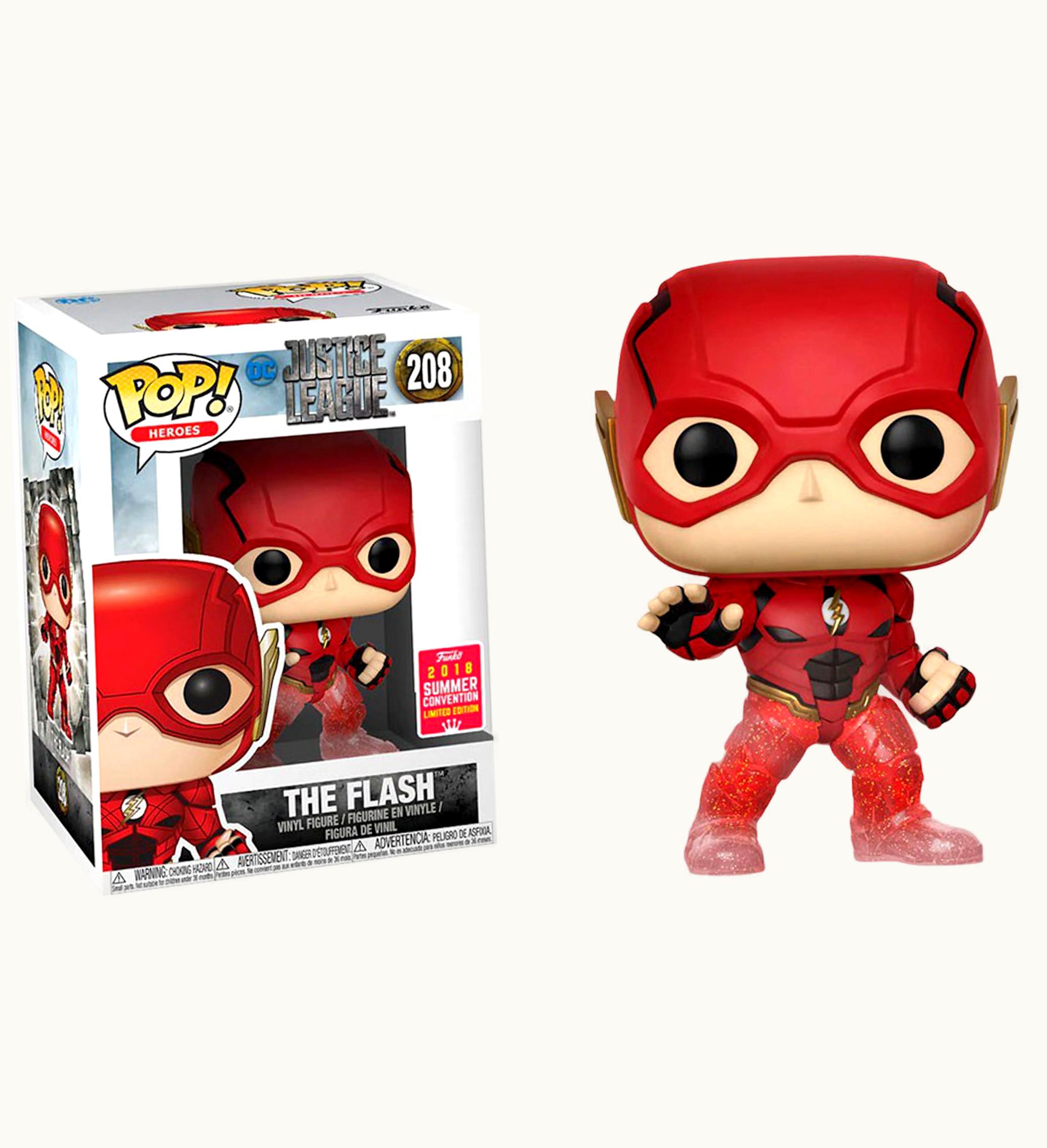 Funko Funko Pop Heroes Justice League The Flash Running Summer Convention Exclusive Figure 208