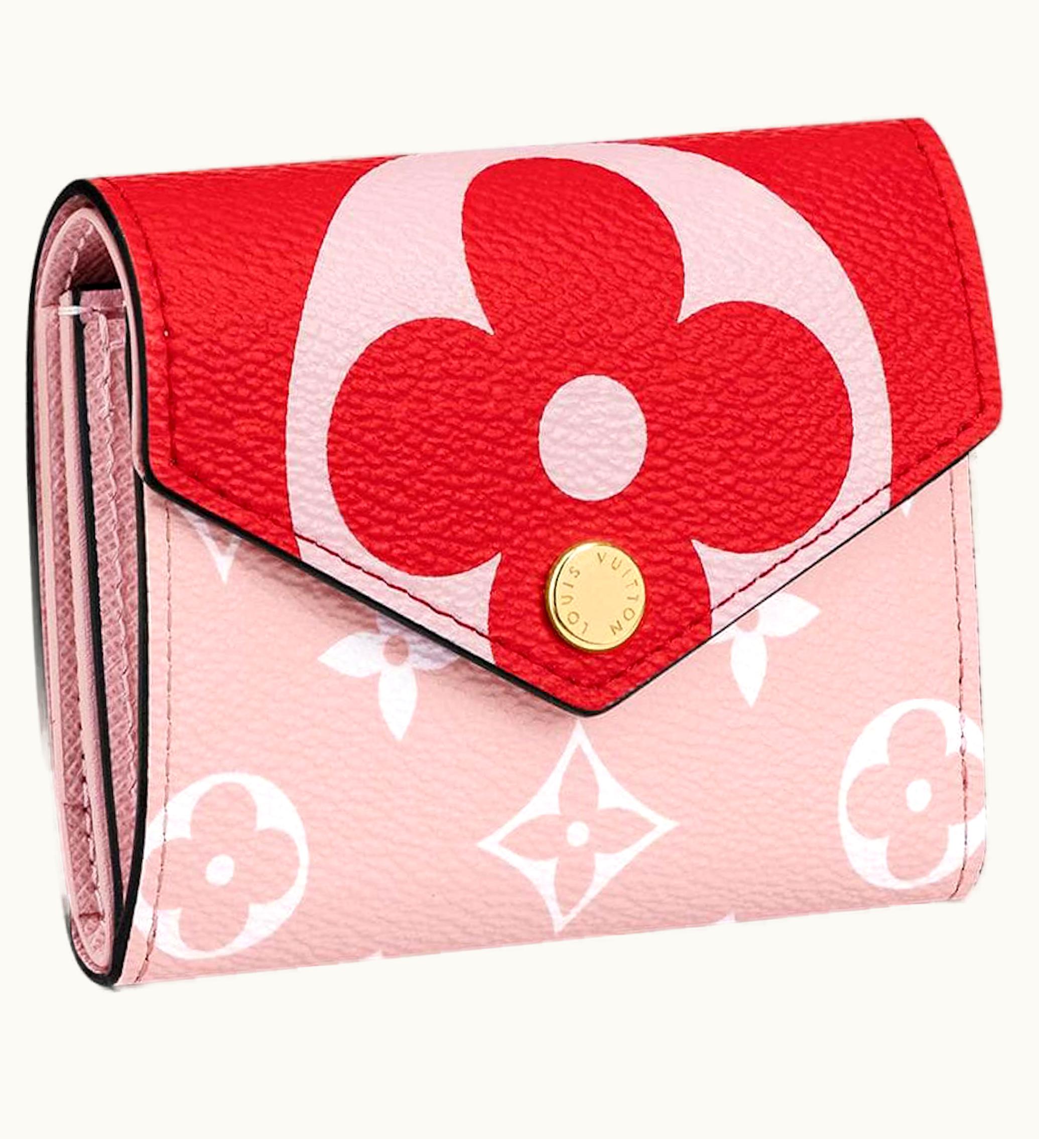Louis Vuitton Louis Vuitton Zoe Wallet Giant Monogram Red Pink