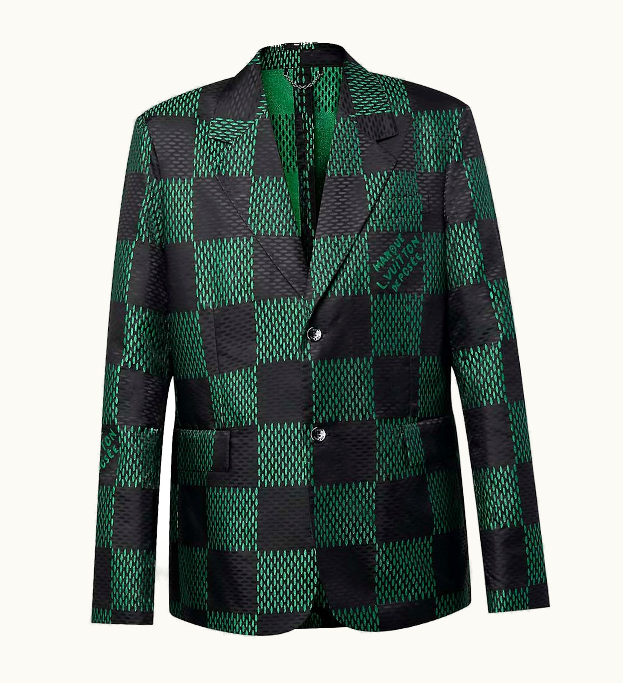Louis Vuitton Louis Vuitton Damier Nylon Tailored Jacket Jolly Green