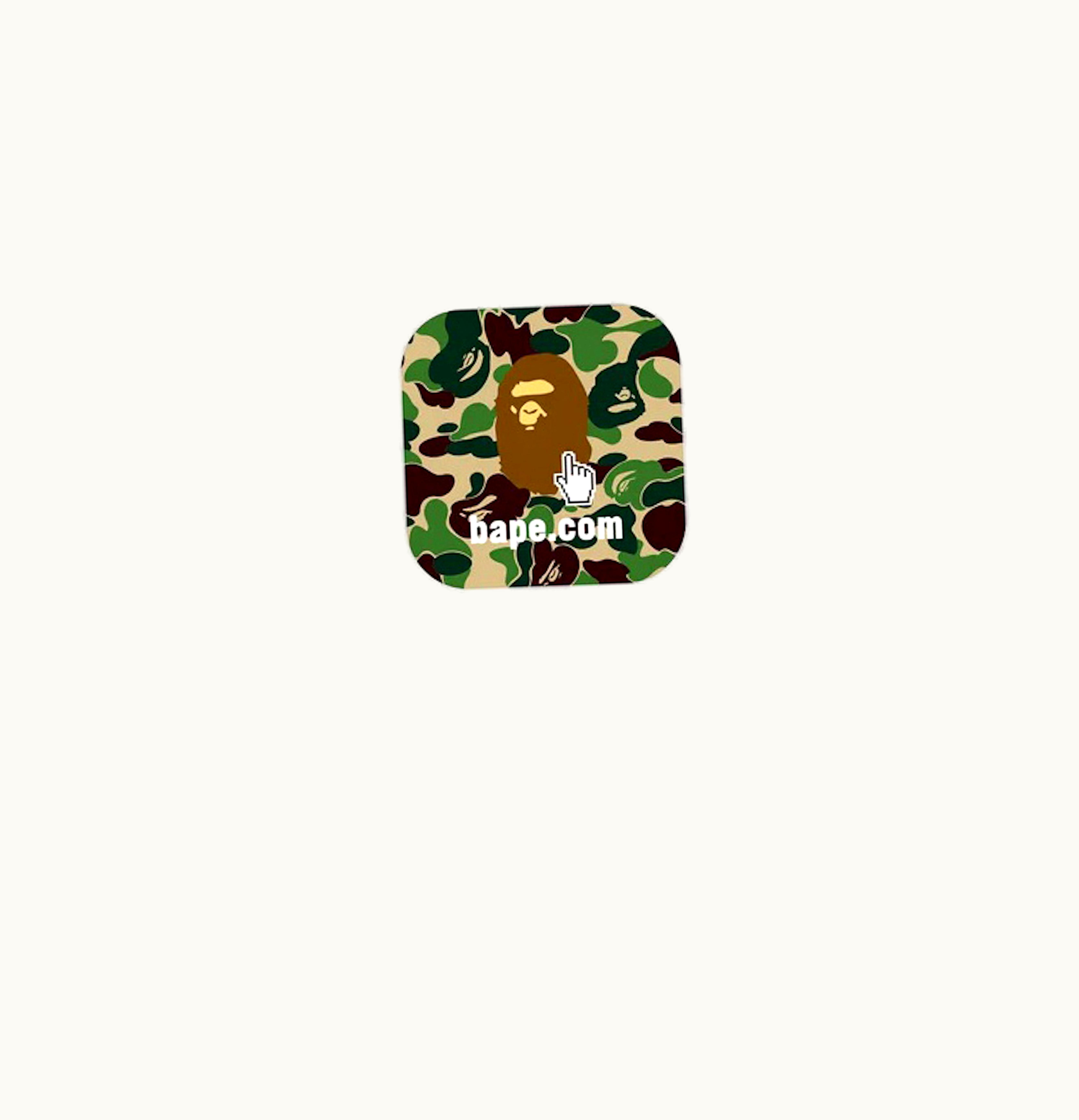 BAPE BAPE Abc Camo BAPE Online Abc Tee White Green