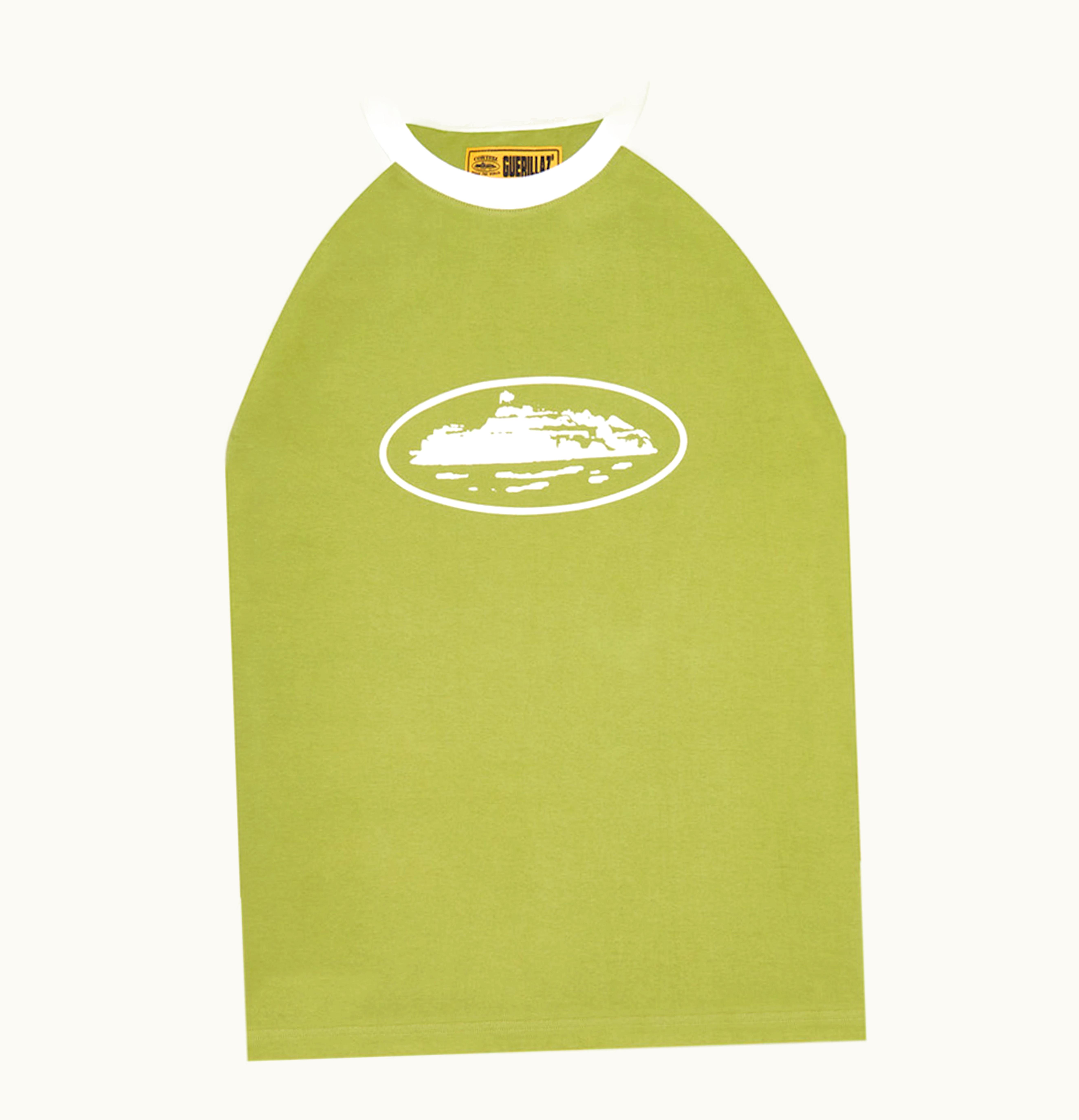 Corteiz Mens Raglan L S T Shirt Sage Green