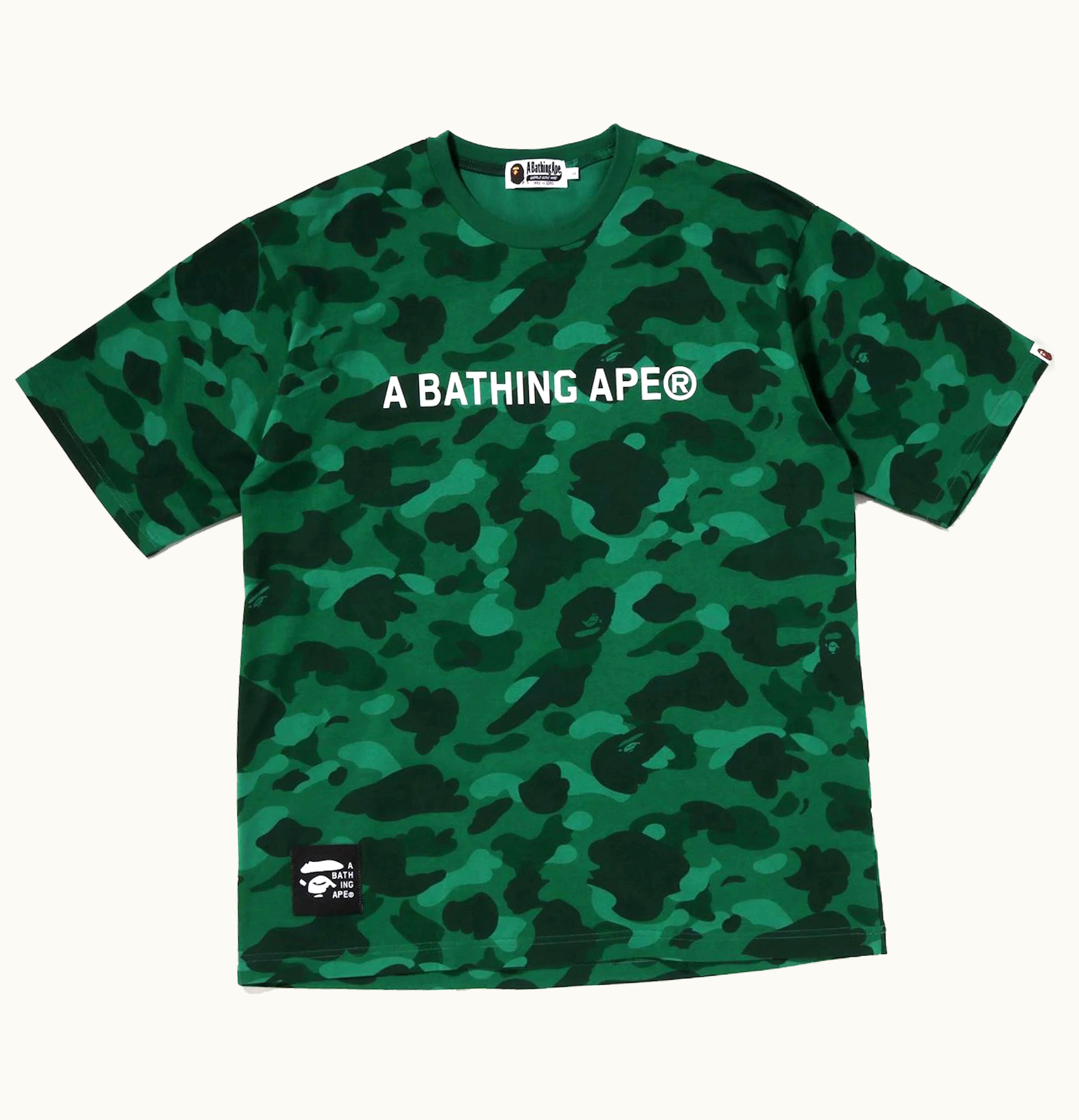 BAPE BAPE Color Camo Bathing Ape Relaxed Fit Tee Green