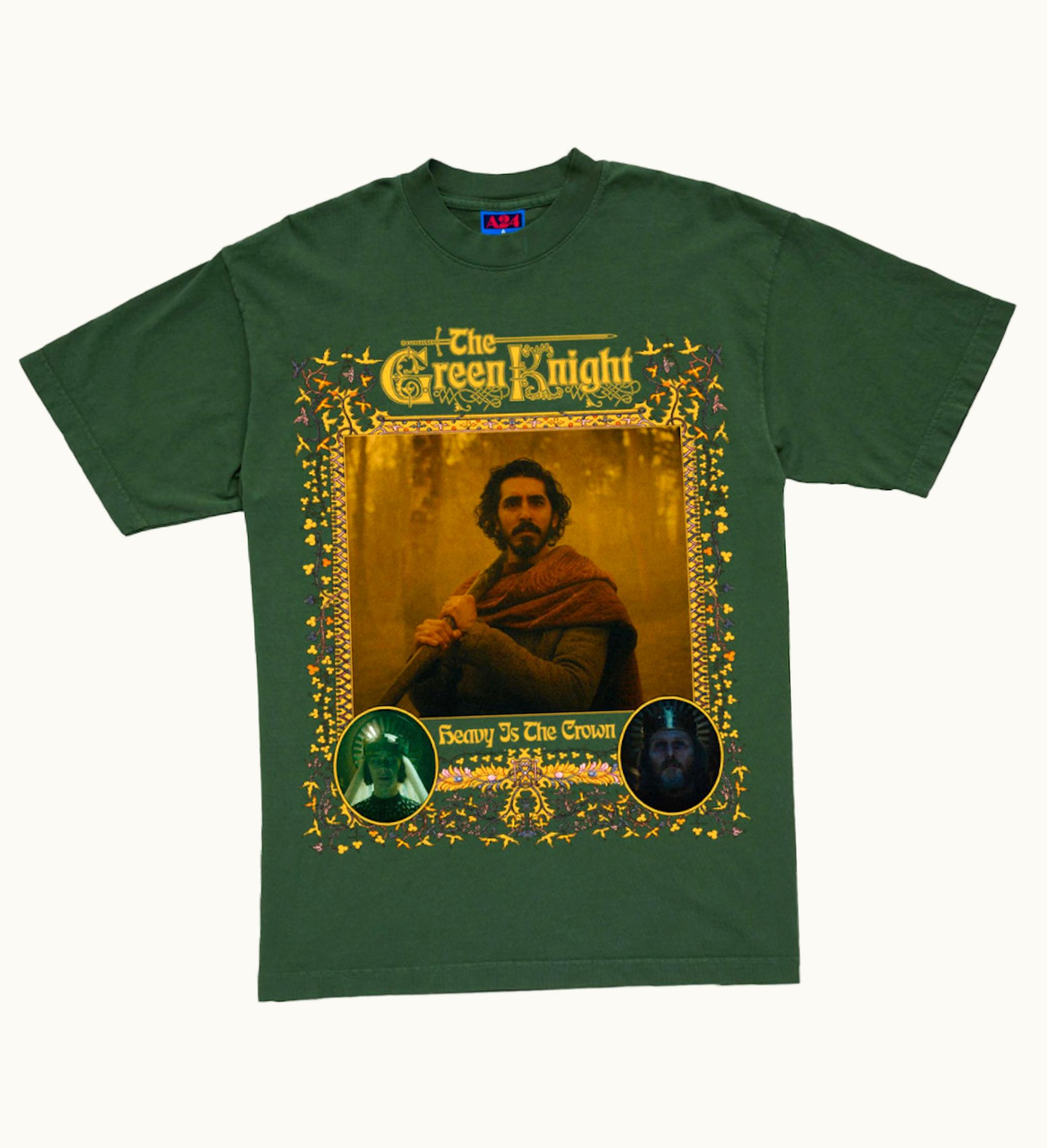 A24 Online Ceramics X The Green Knight Quest T Shirt Green
