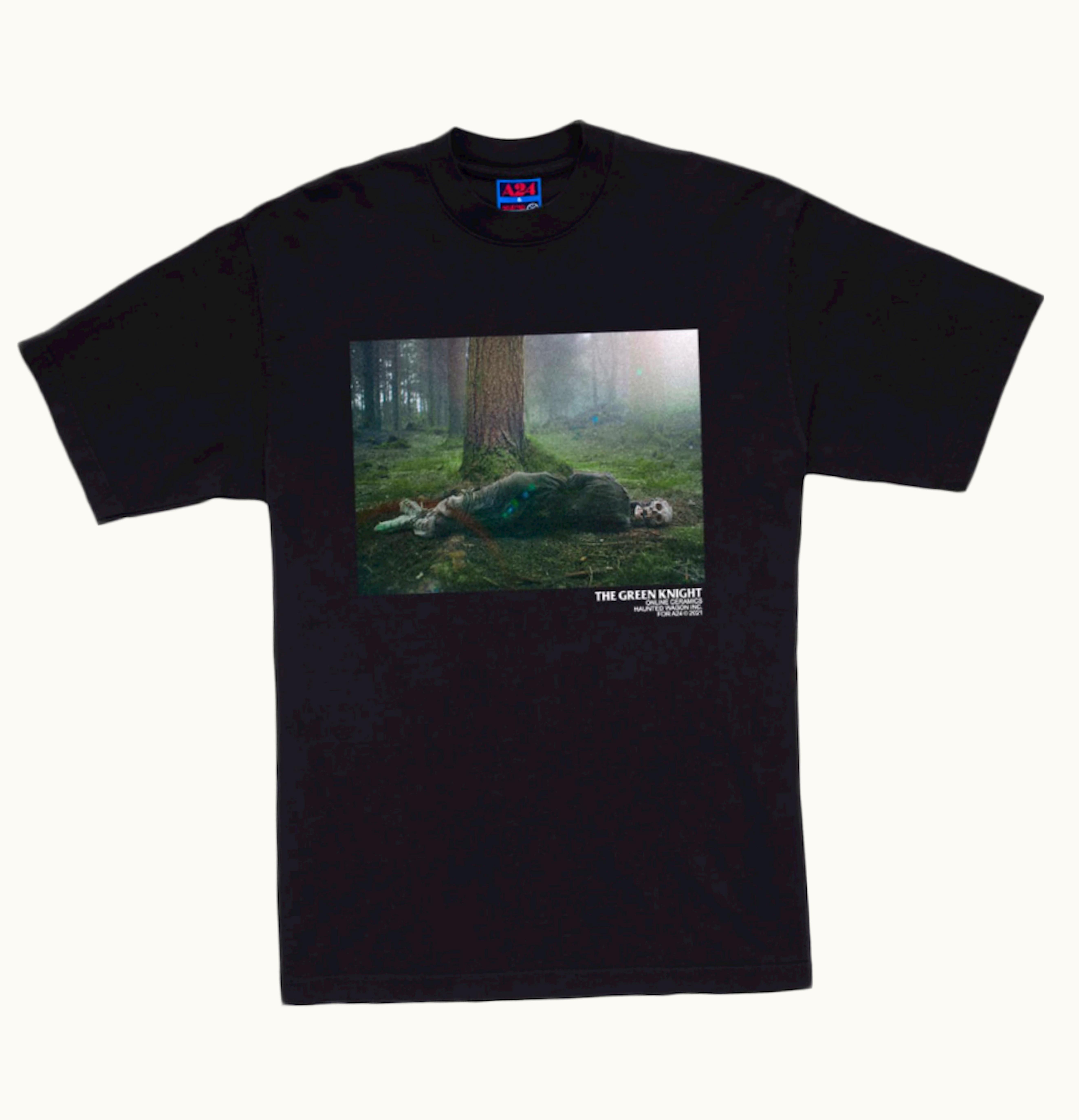 A24 Online Ceramics X The Green Knight Death T Shirt Black