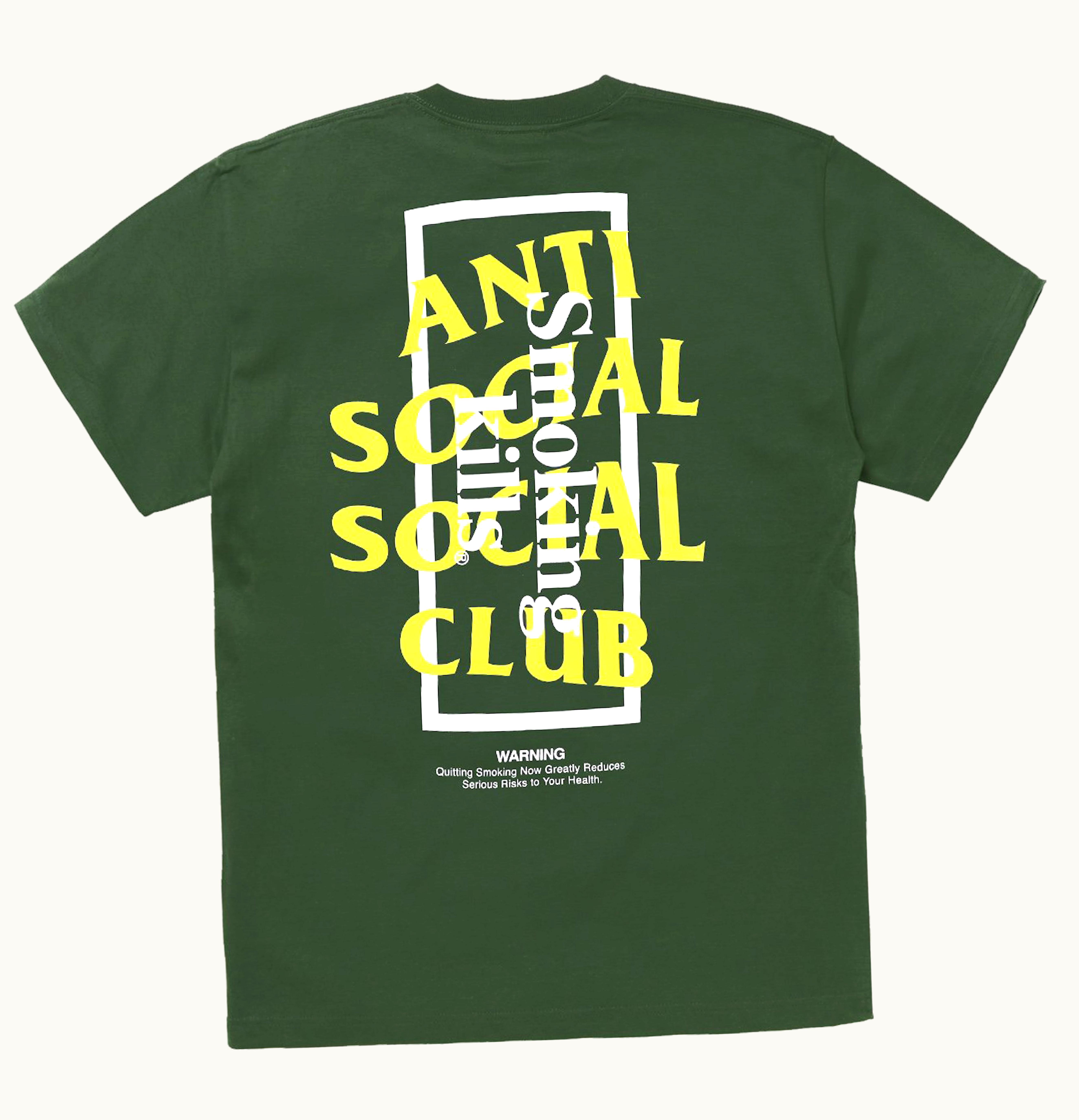 Anti Social Social Club X Fr2 Smoking Kills Tee Green