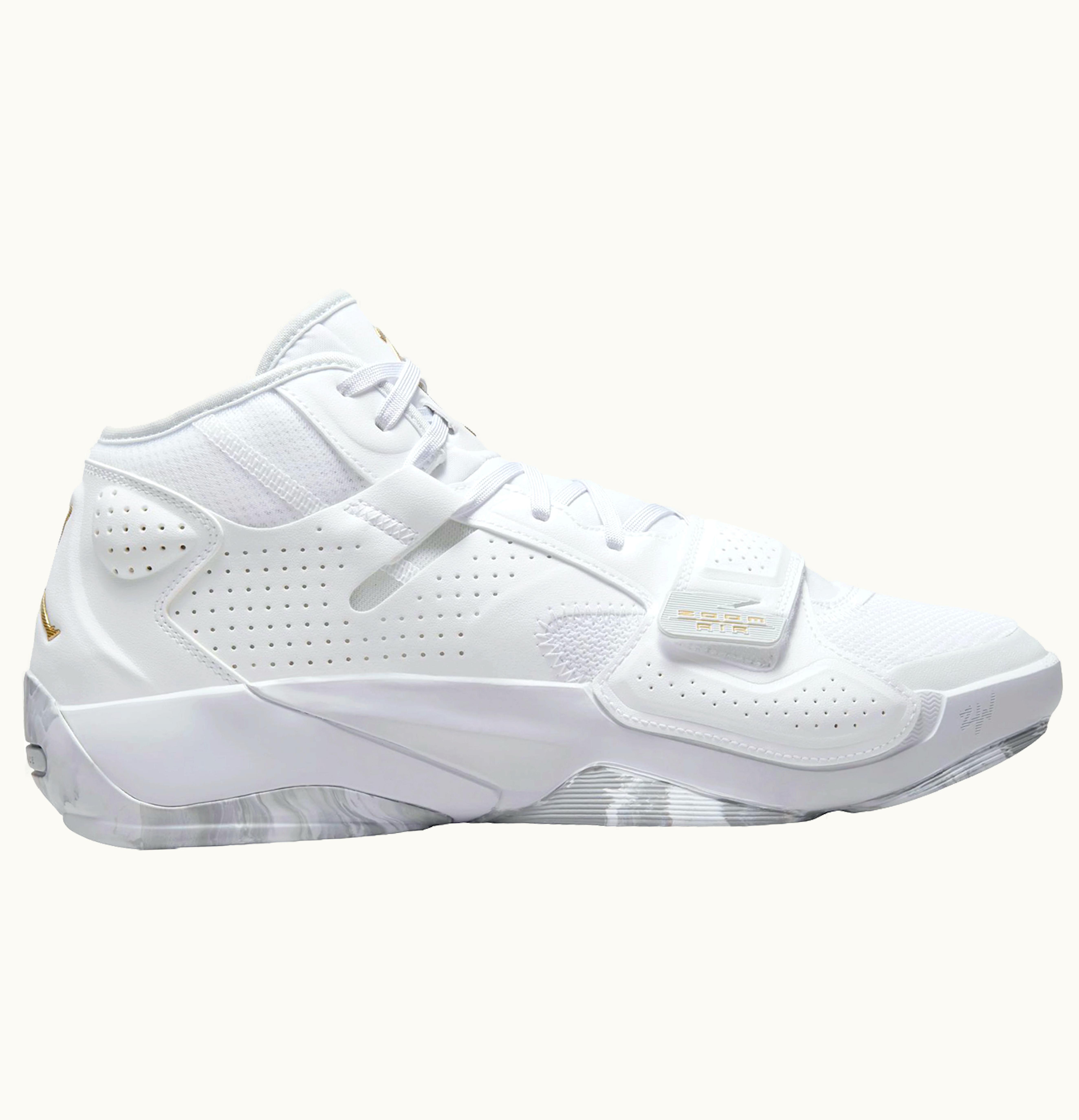 Jordan Air Jordan Zion 2 White Metallic Gold