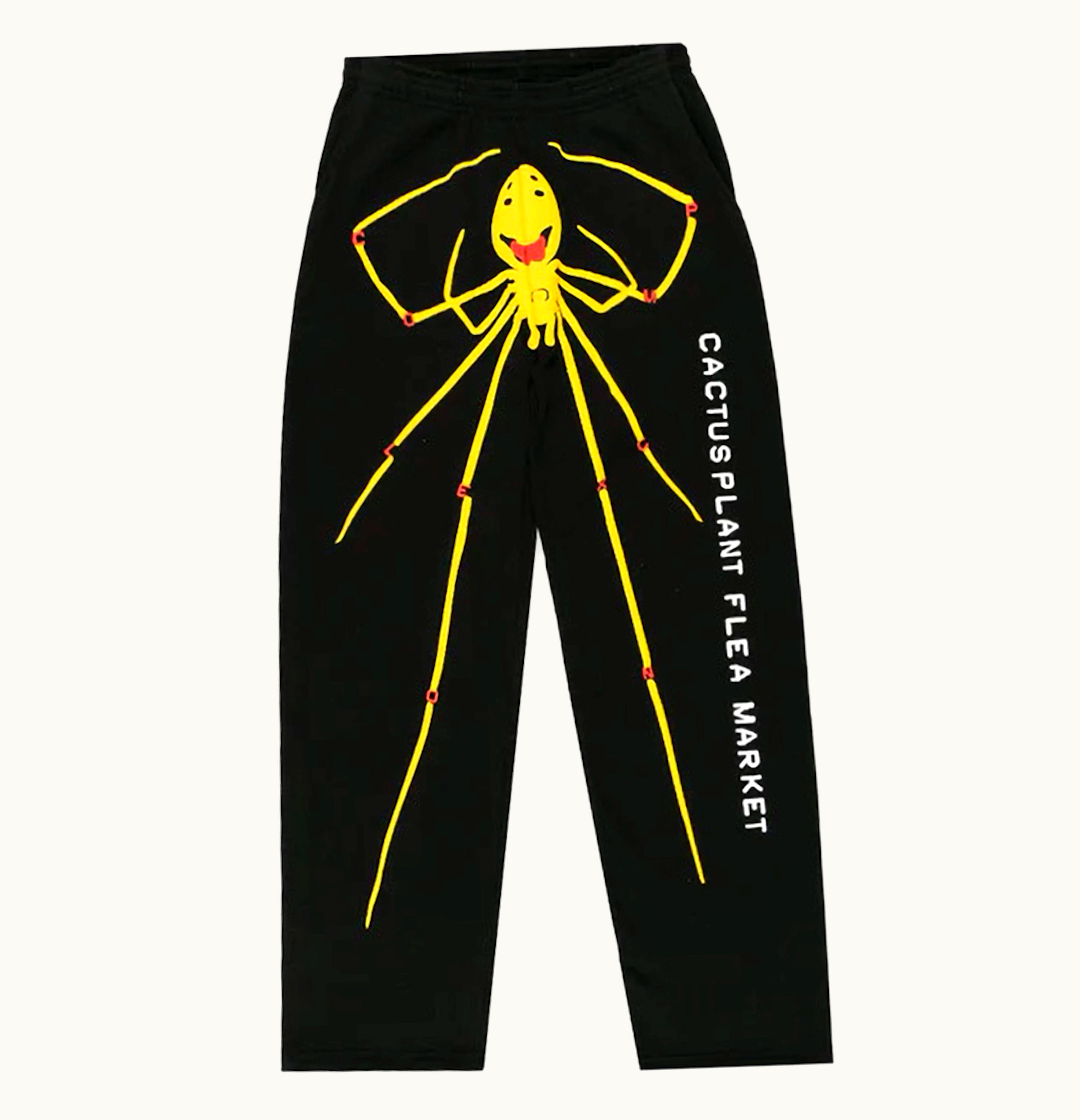 Cactus Plant Flea Market X Complexcon Smiley Spider Wide Leg Sweatpants Black