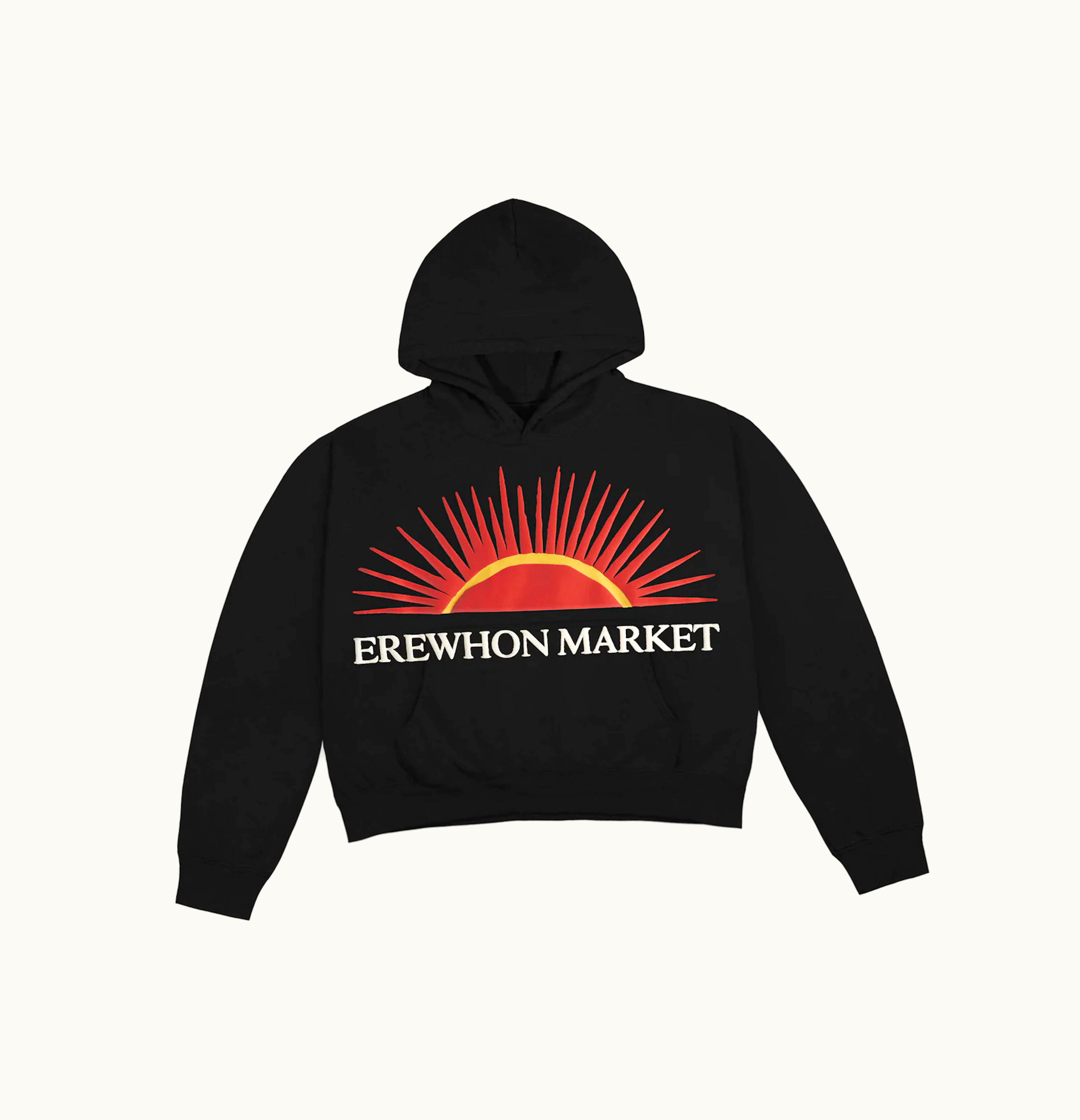 Cactus Plant Flea Market Erewhon Market Womens Cropped Hoodie Black