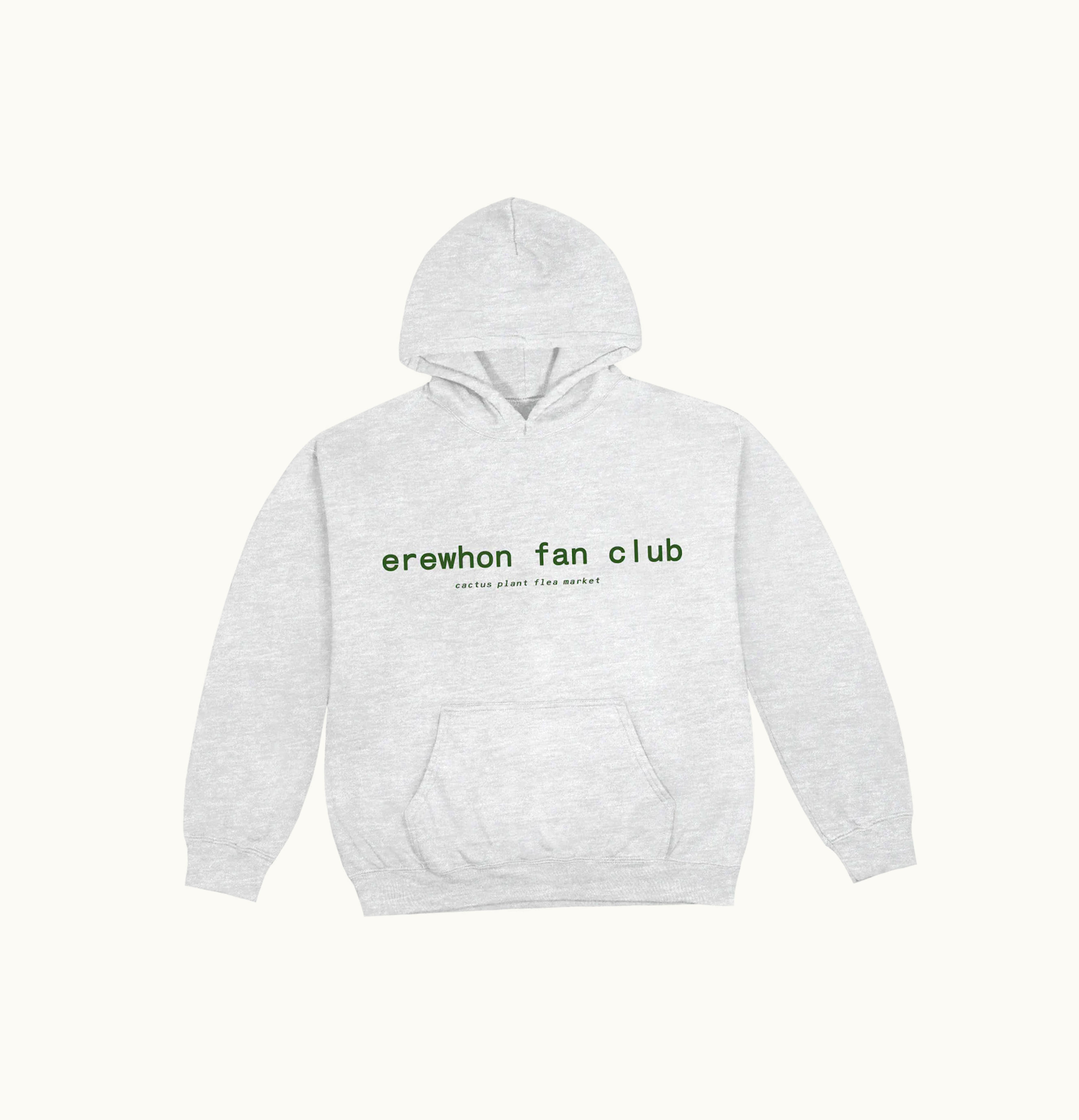 Cactus Plant Flea Market Erewhon Fan Club Hoodie Ash