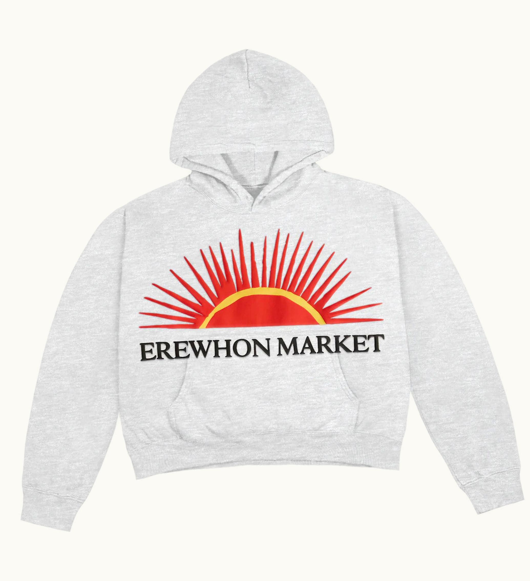 Cactus Plant Flea Market Erewhon Market Womens Cropped Hoodie Ash
