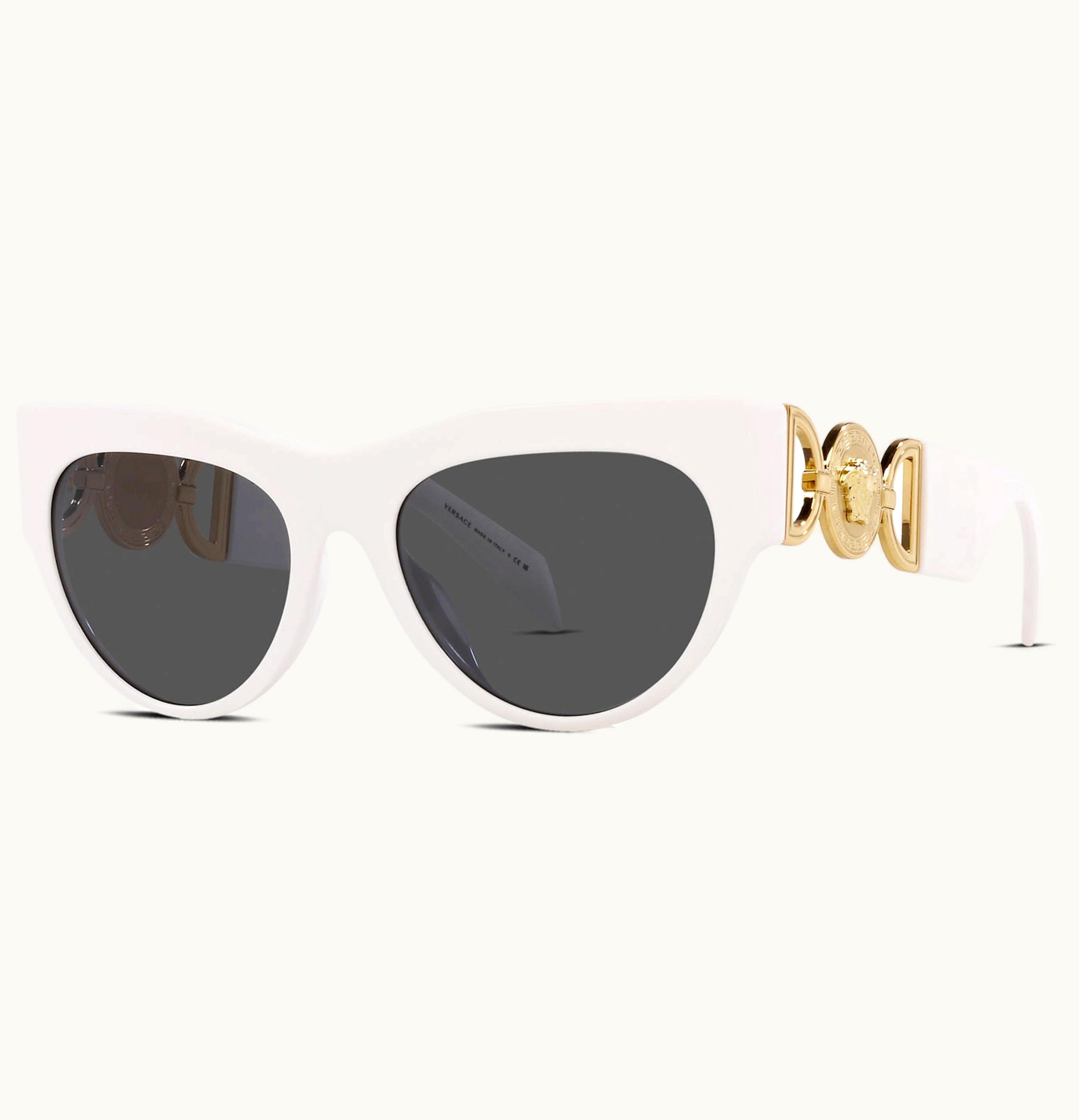 Versace Versace Winged Medusa Sunglasses White Ve4440u 314 87