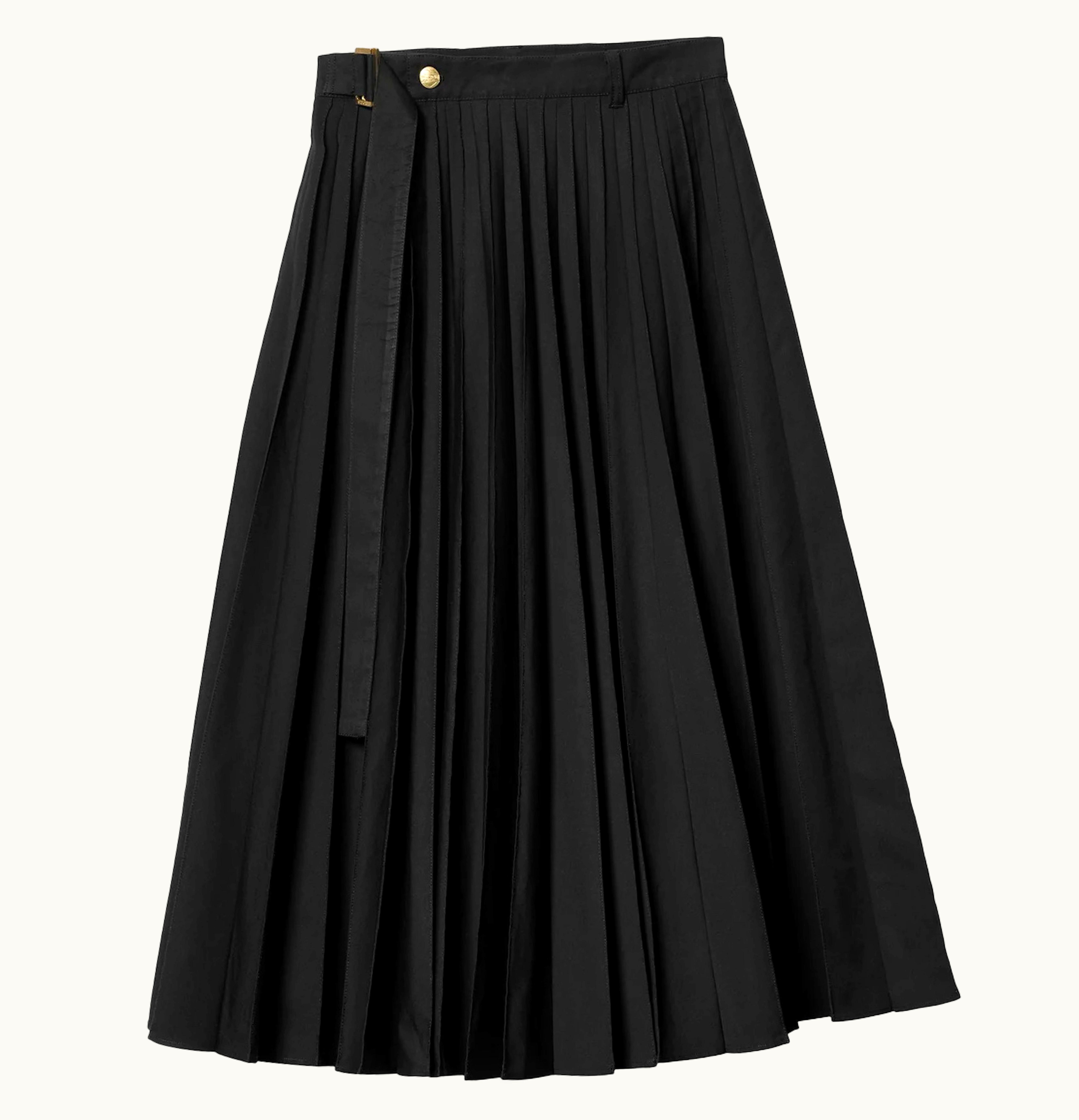 Sacai Sacai X Carhartt WIP Womens Pleated Skirt Black