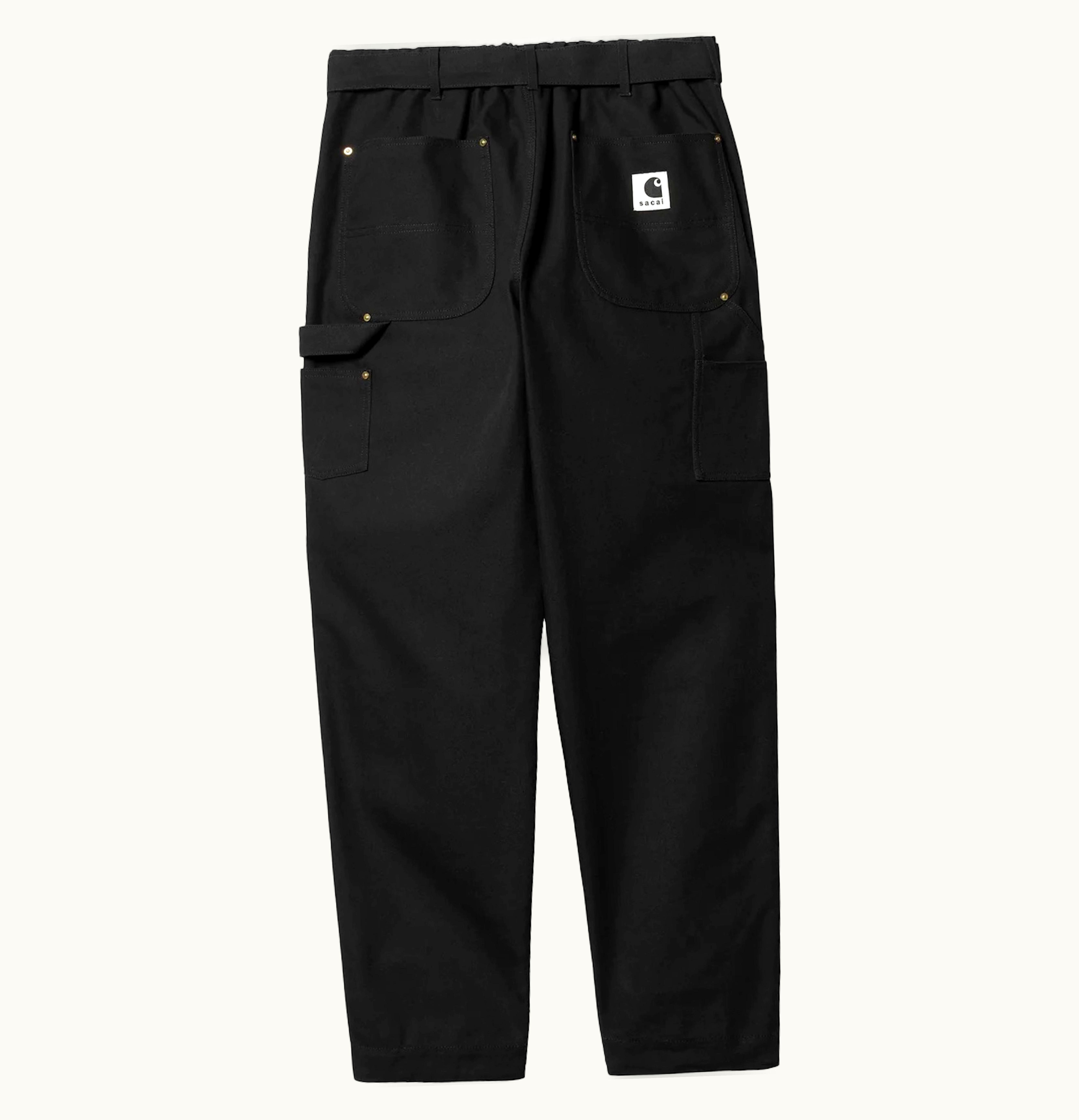 Sacai Sacai X Carhartt WIP Canvas Pants Black