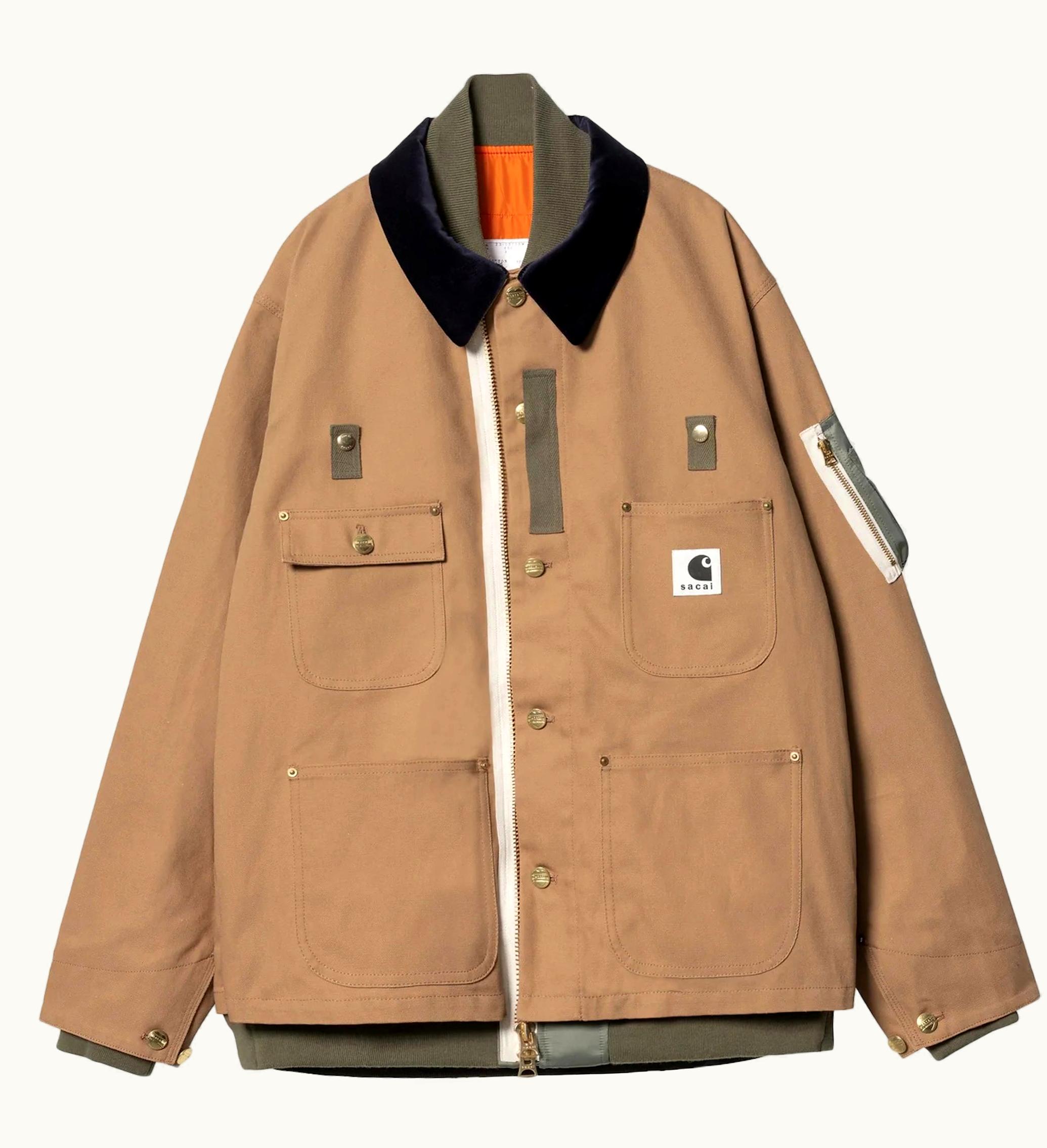Sacai Sacai X Carhartt WIP Canvas Ma 1 Michigan Jacket Beige