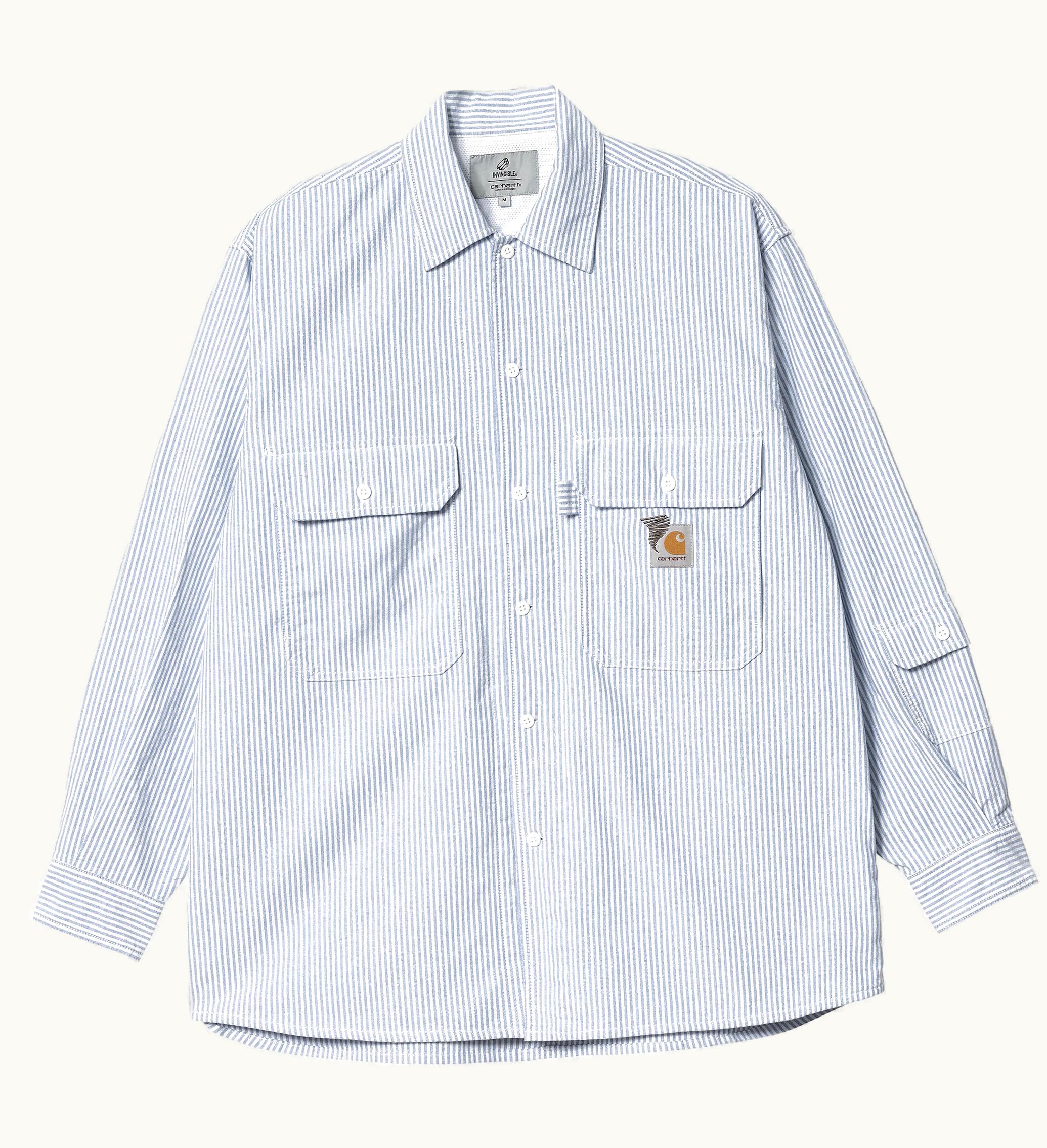 Carhartt Carhartt WIP X Invincible L S Stripes Shirt Blue