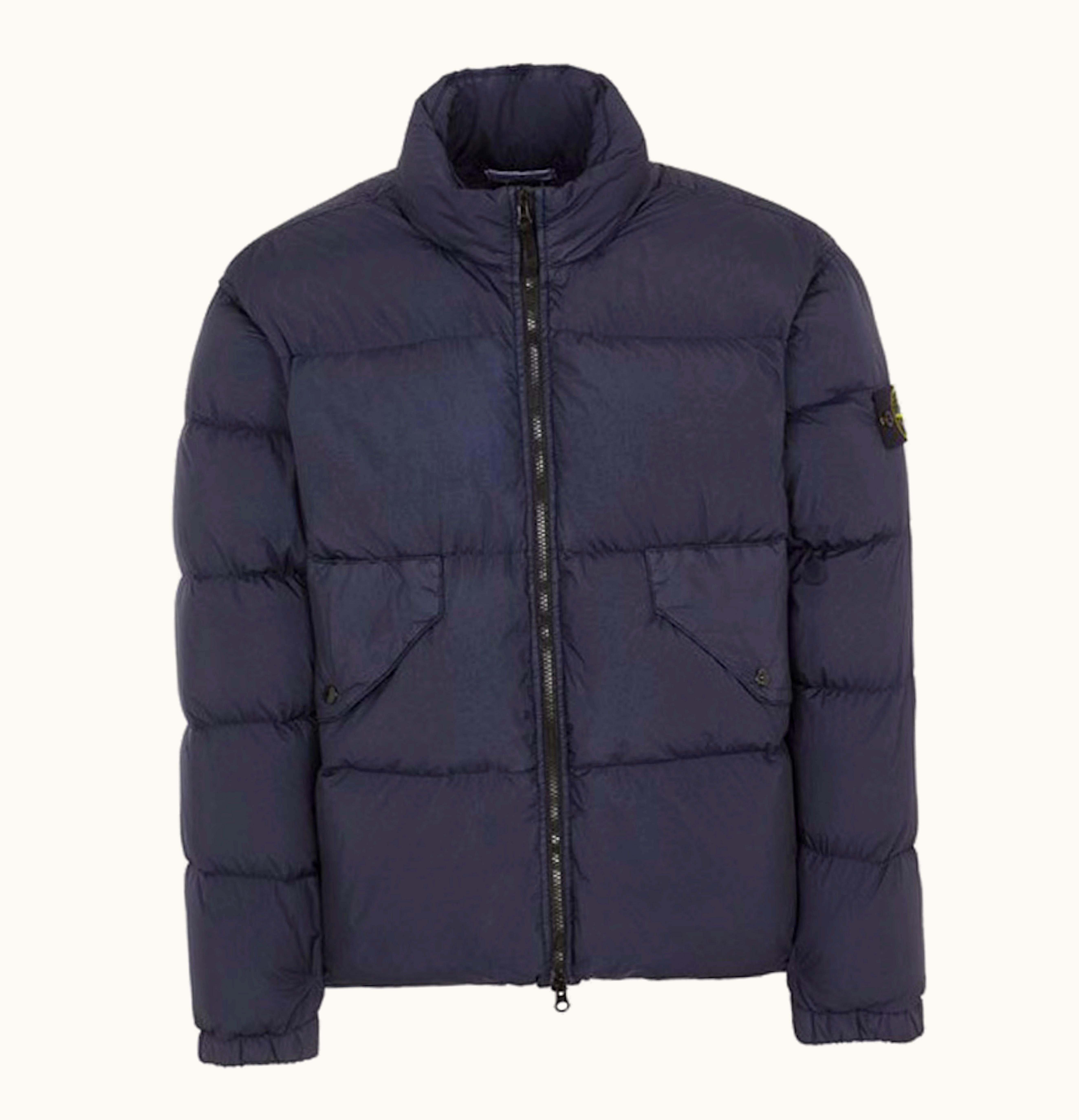 Stone Island Stone Island Garment Dyed 40623 Crinkle Reps Recycled Nylon Jacket Blue