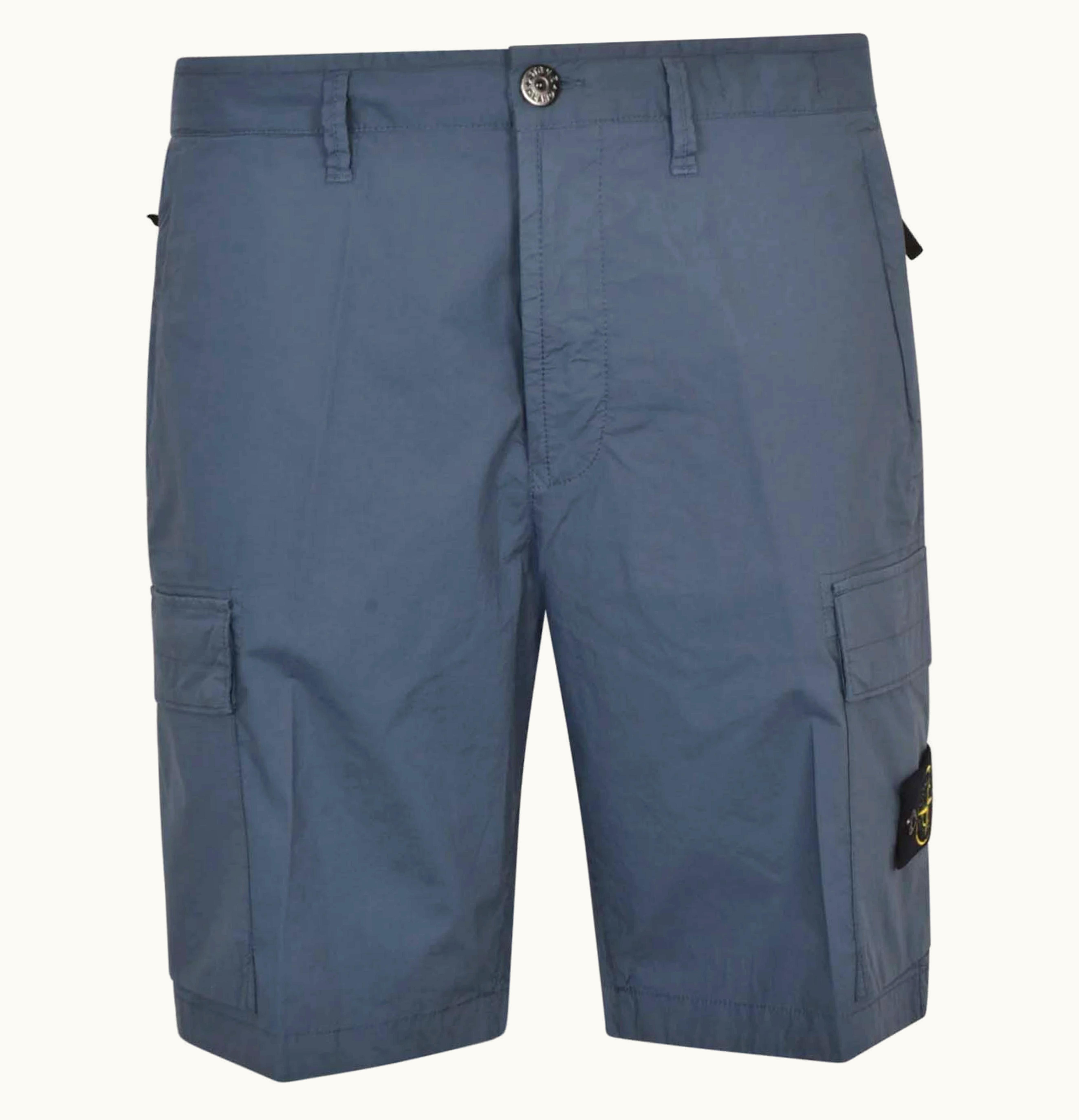 Stone Island Stone Island Logo Bermuda Shorts Marine Blue