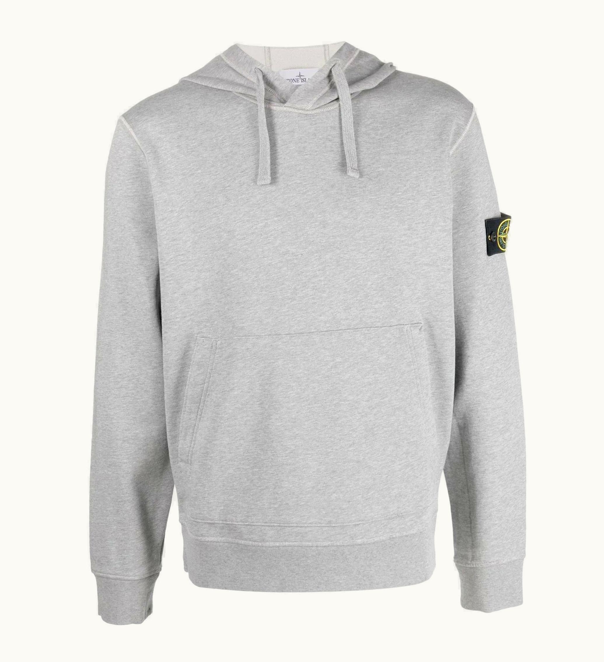 Stone Island Stone Island Felpa Drawstring Hoodie Melange Grey
