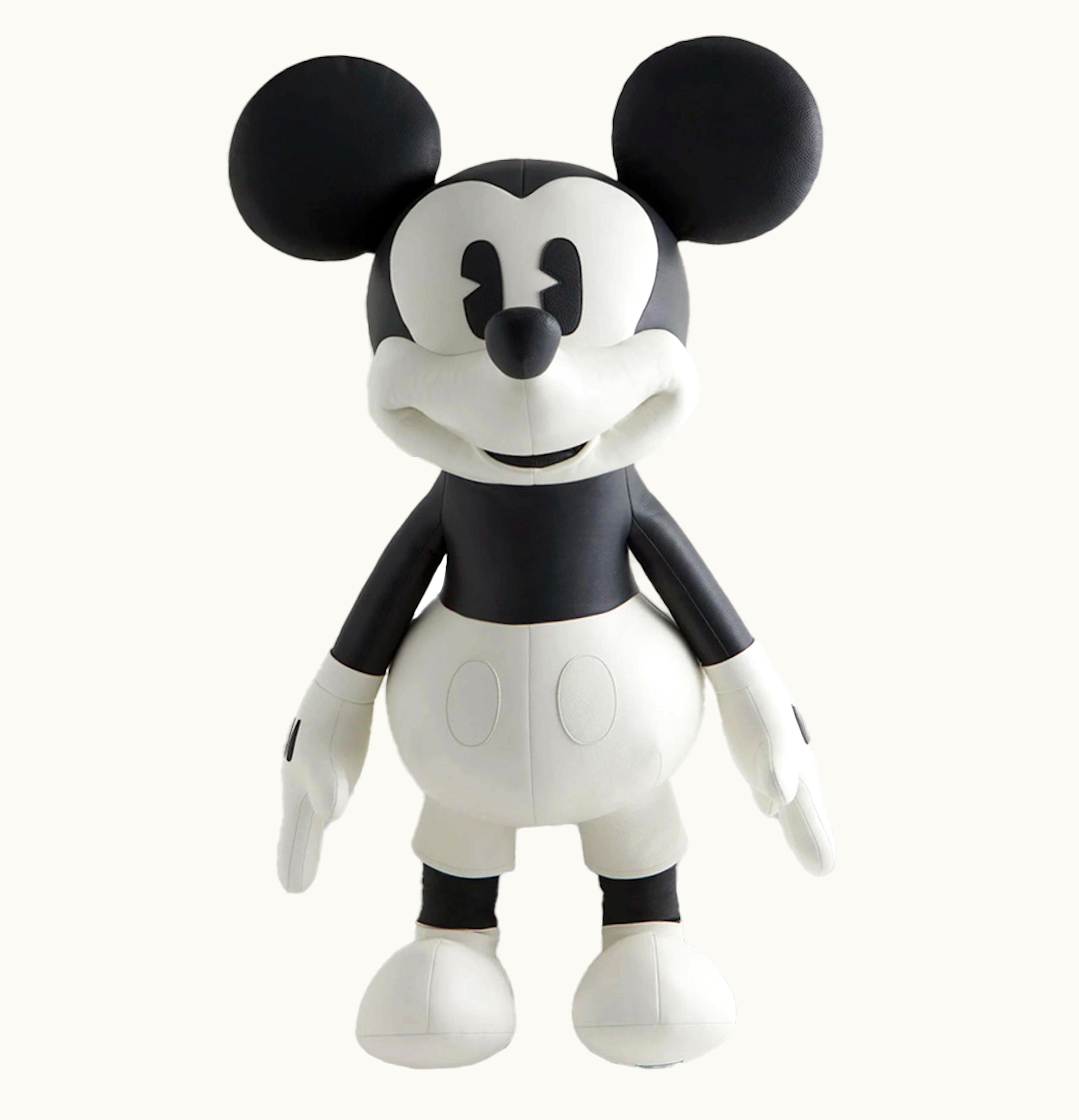 Kith Kith X Disney Mickey Friends Leather Mickey Plush Black Ph