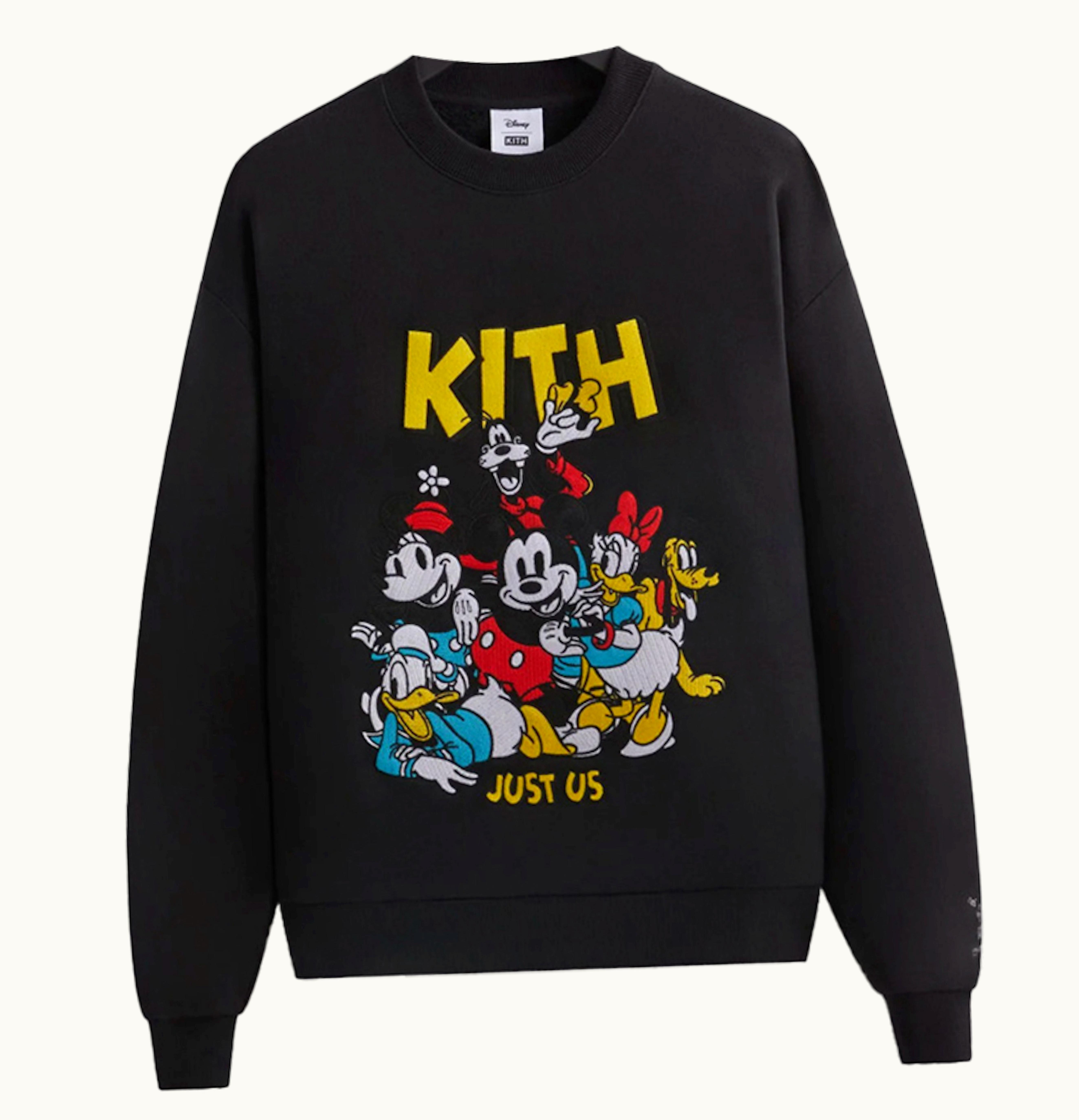 Kith Kith X Disney Mickey Friends Forever Vintage Crewneck Black Ph