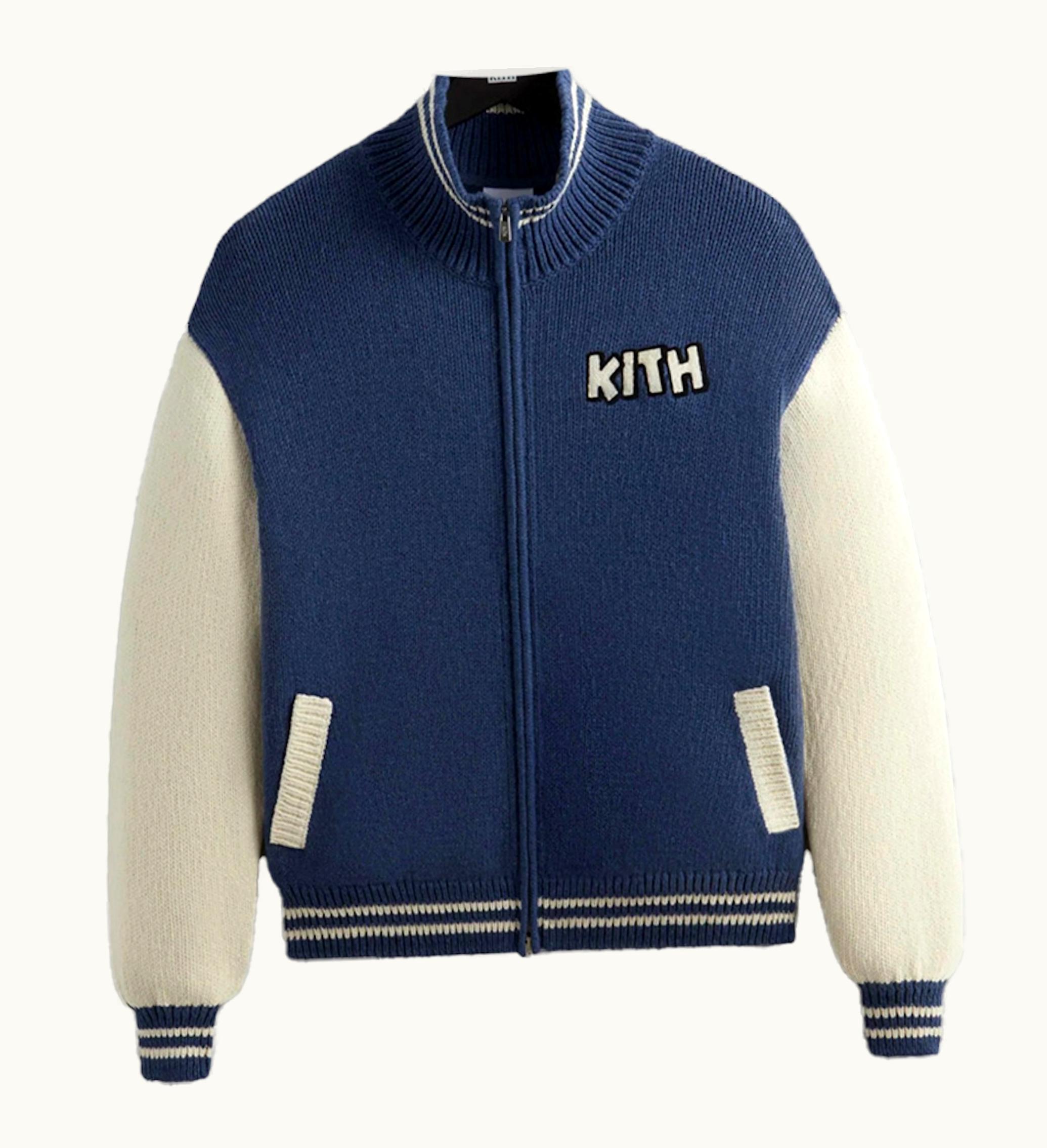 Kith Kith X Disney Mickey Friends Wyona Full Zip Sweater Heather Indigo Ph