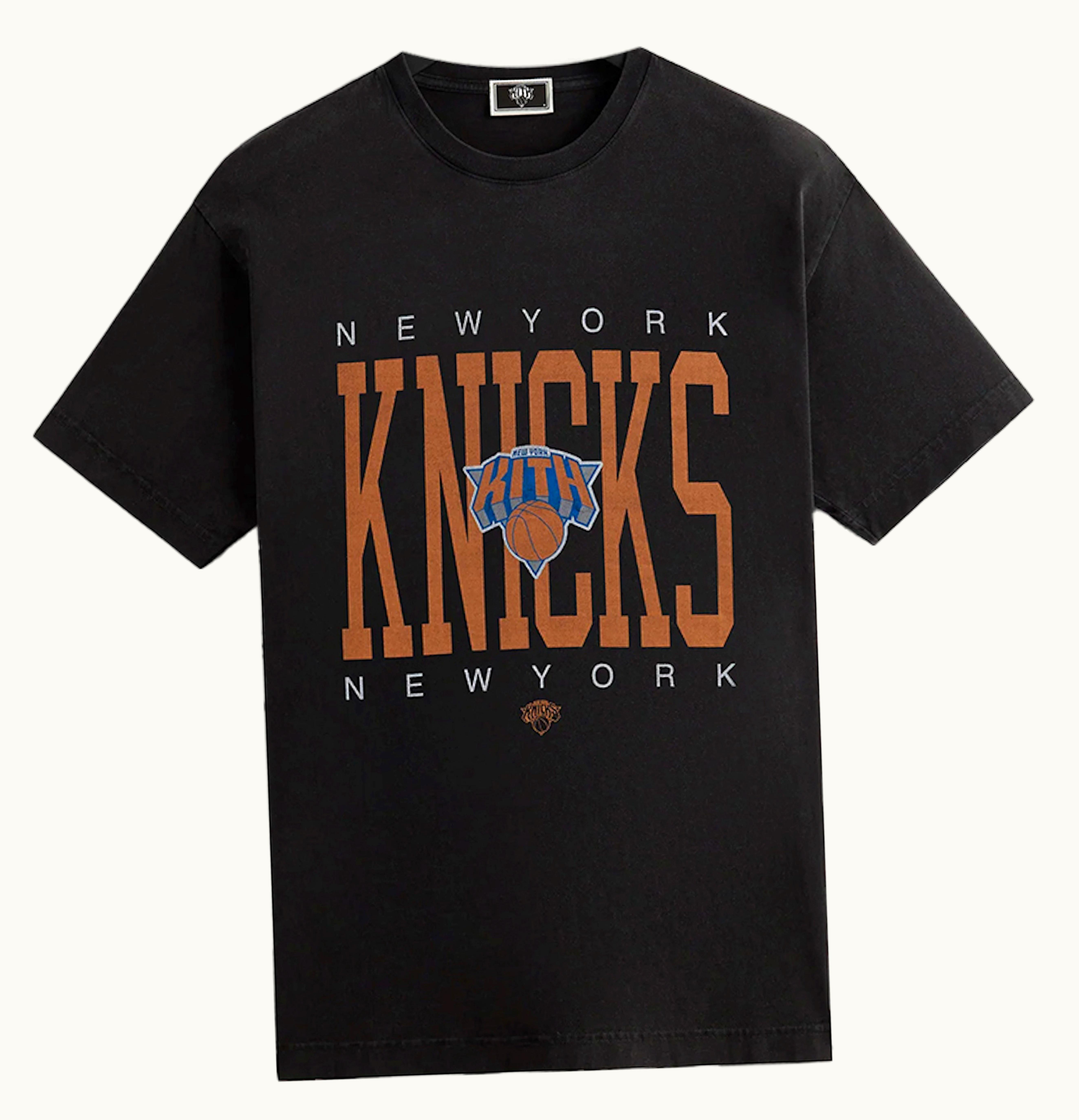 Kith Kith New York Knicks Home Court Vintage Tee Black