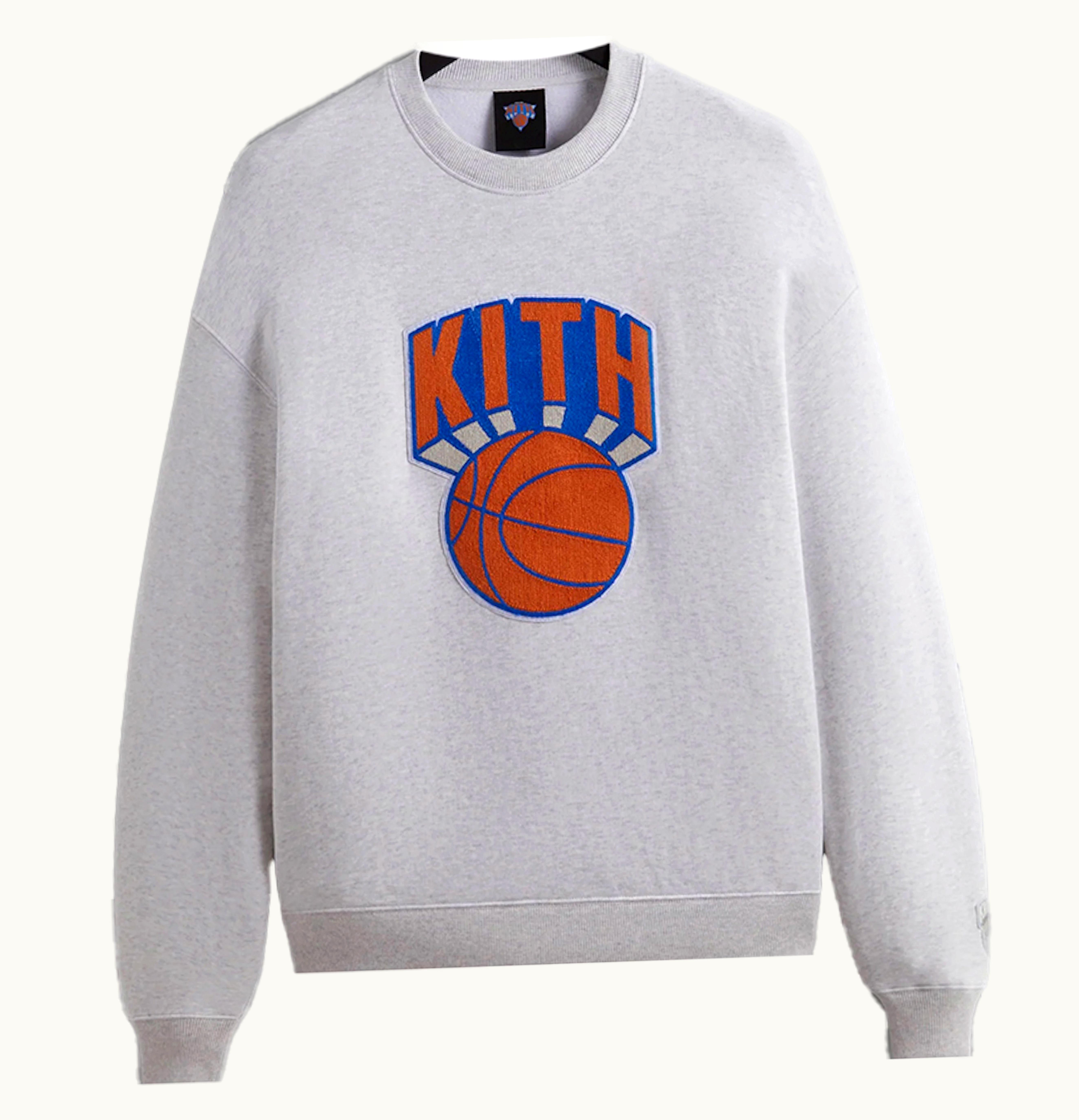 Kith Kith New York Knicks Retro NY Nelson Crewneck Light Heather Grey