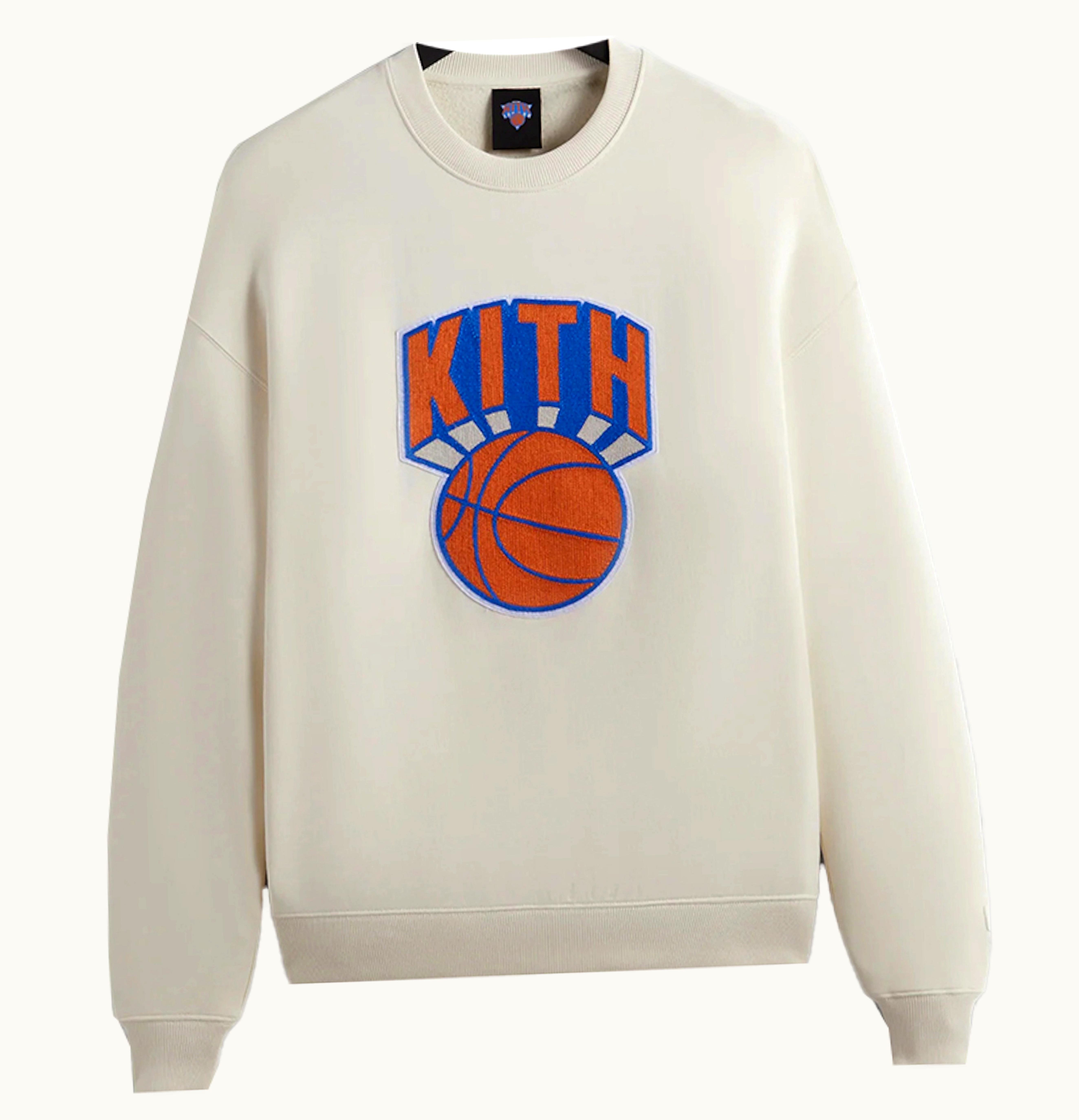 Kith Kith New York Knicks Retro NY Nelson Crewneck Sandrift