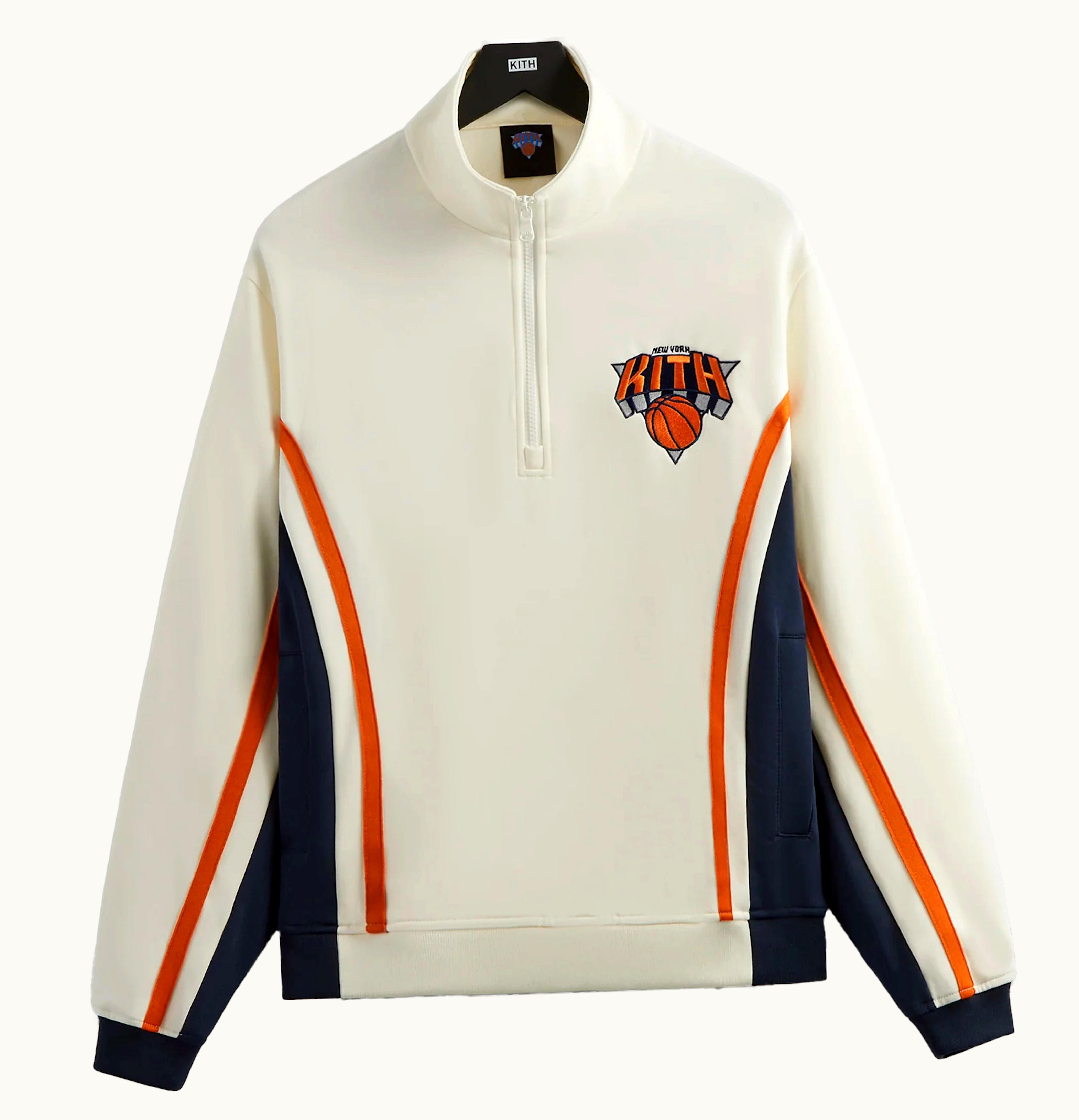 Kith Kith New York Knicks Warm Up Quarter Zip Silk