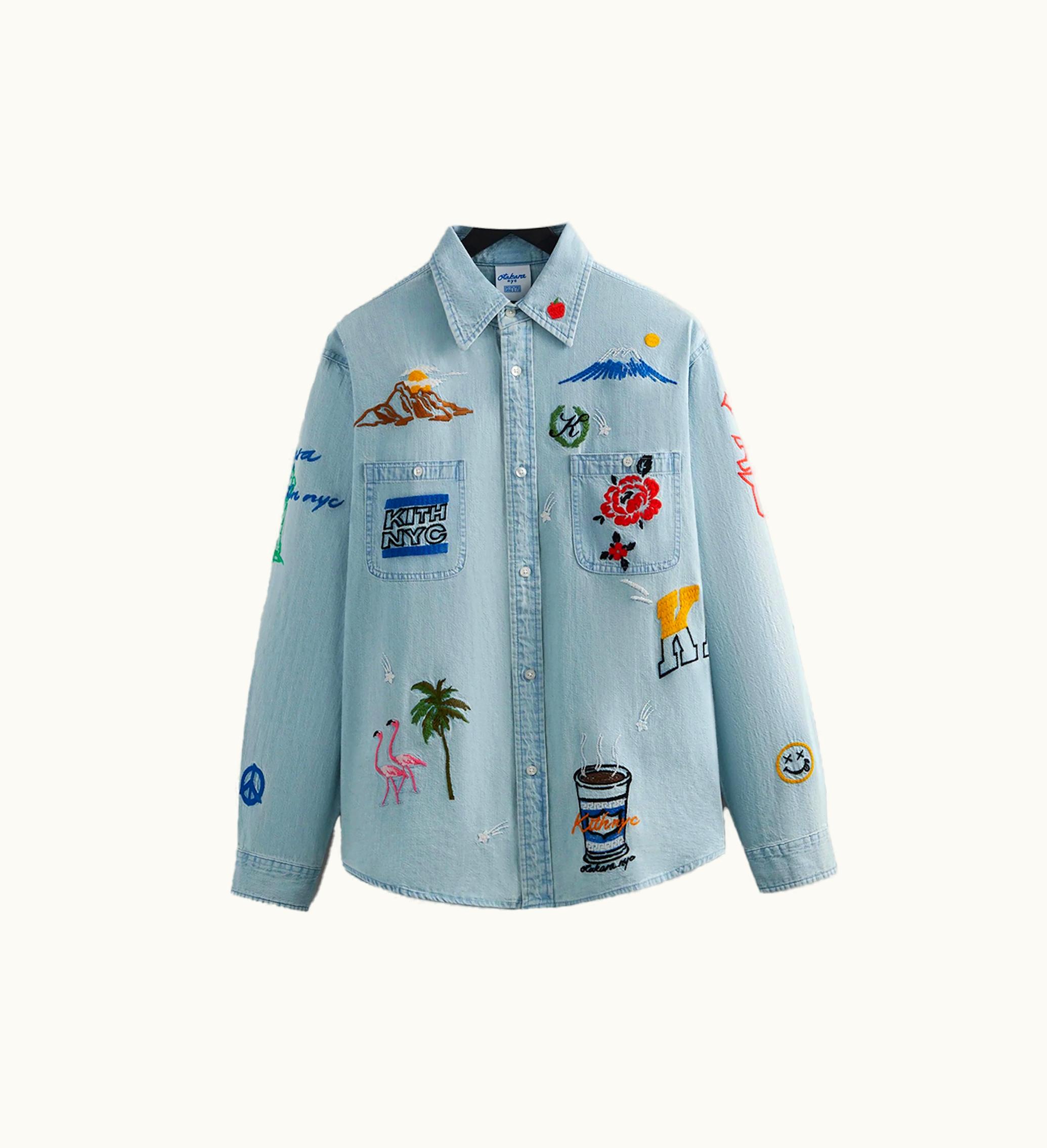 Kith Kith X Otakara Nyc Denim Apollo Shirt Light Indigo