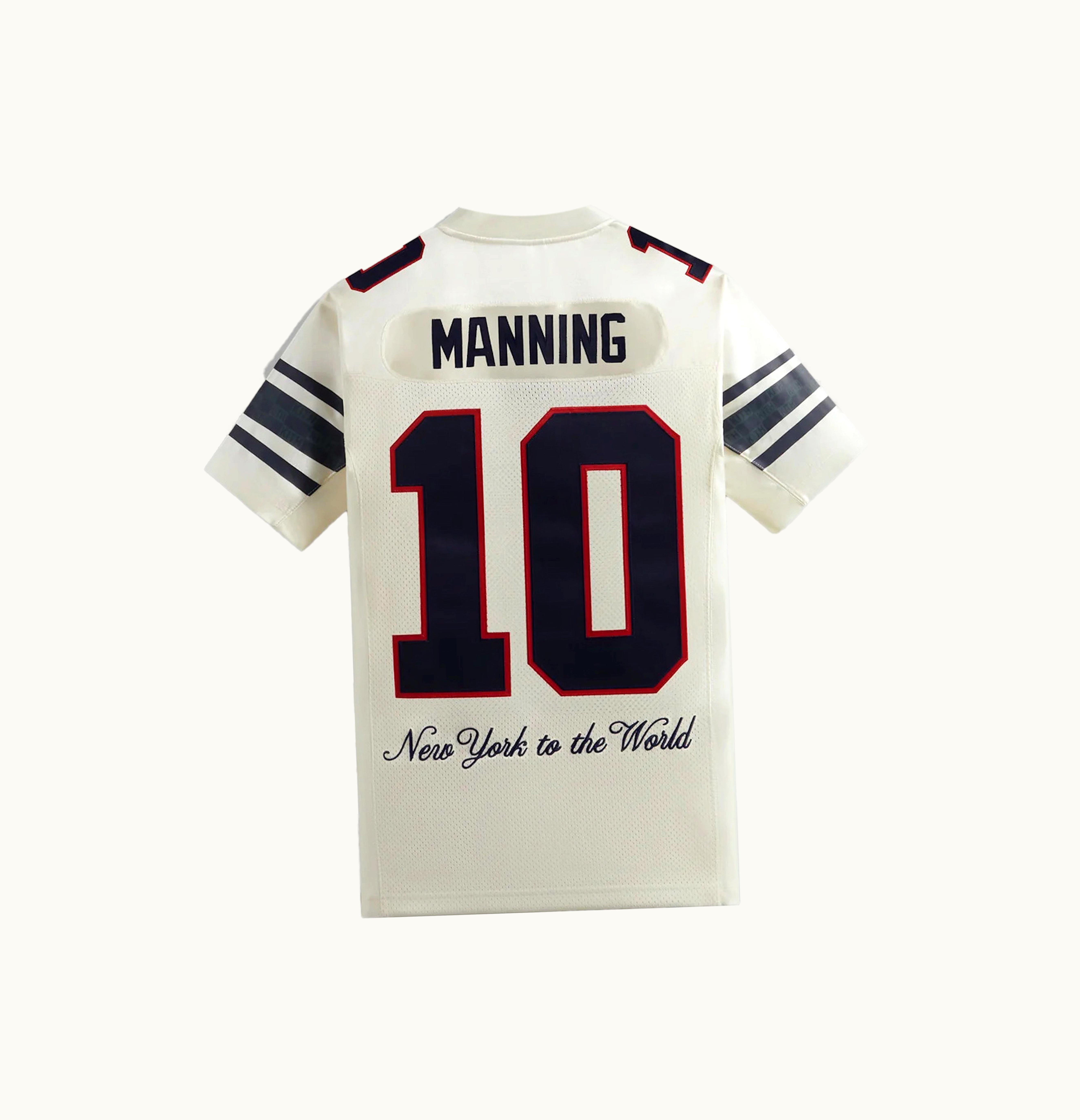 Kith Kith X NFL Giants Mitchell Ness Eli Manning Jersey Sandrift