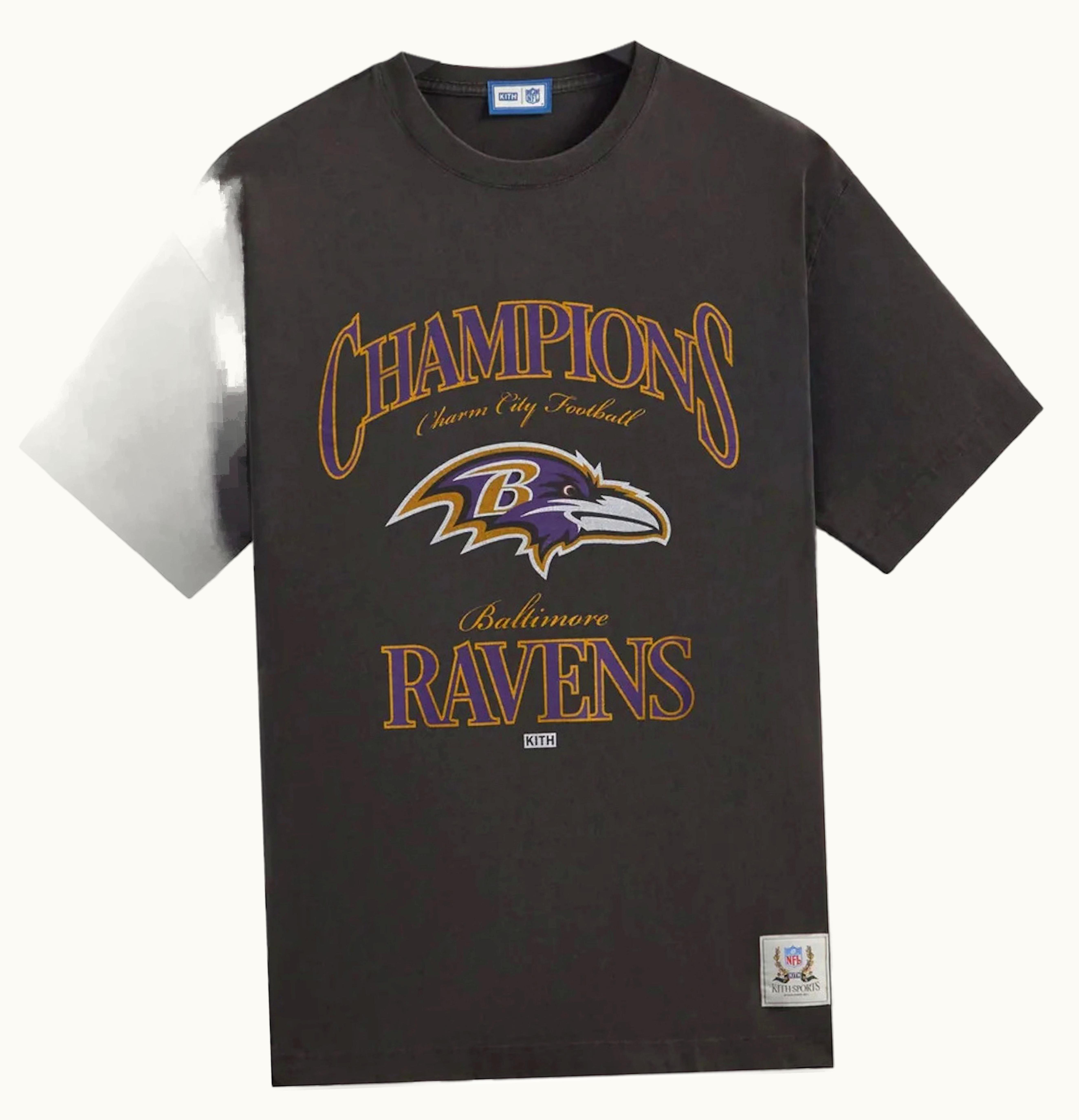 Kith Kith X NFL Ravens Vintage Tee Black