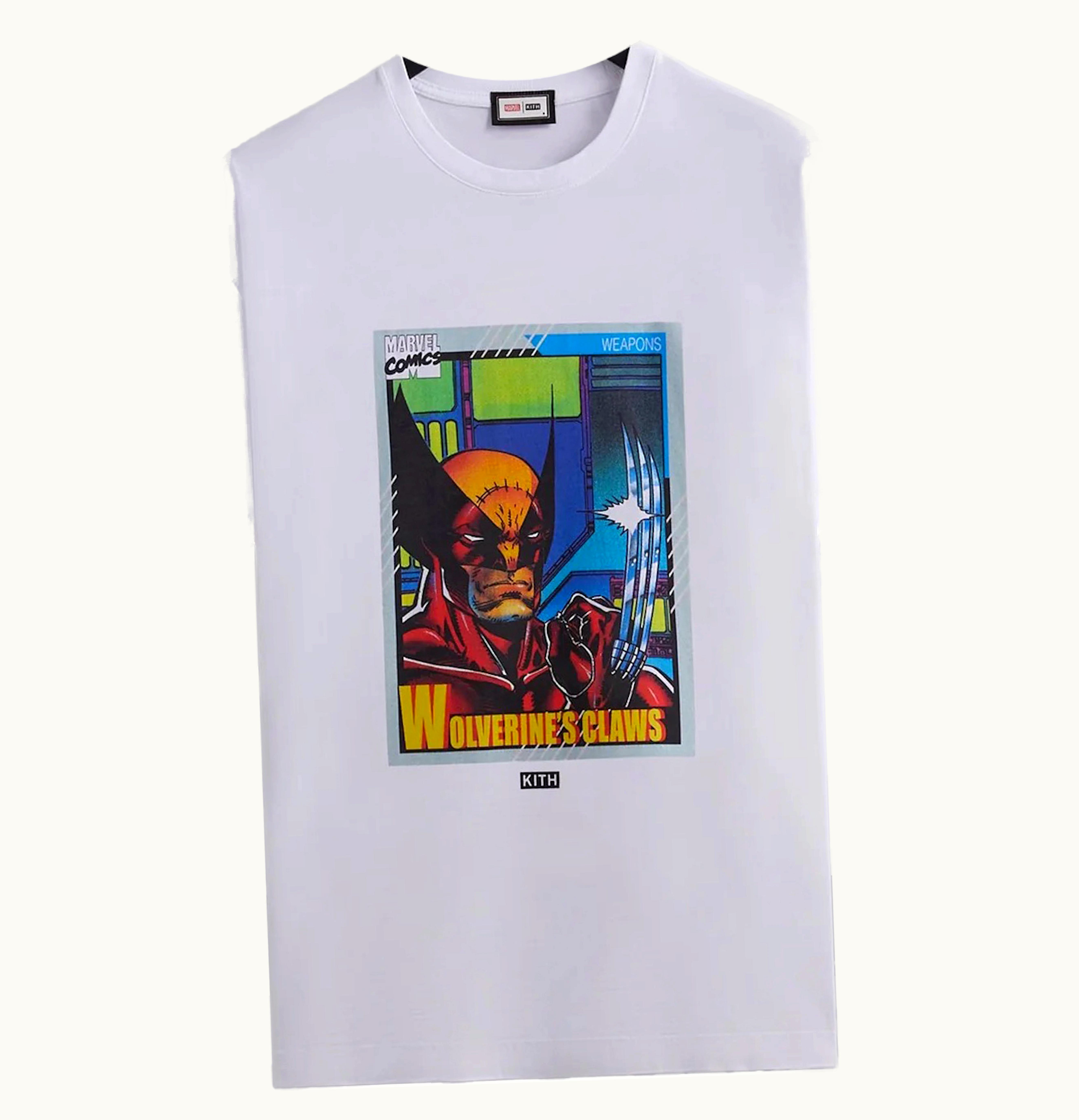 Kith Kith X Marvel X Men Wolverine Card Vintage Tee White Ph