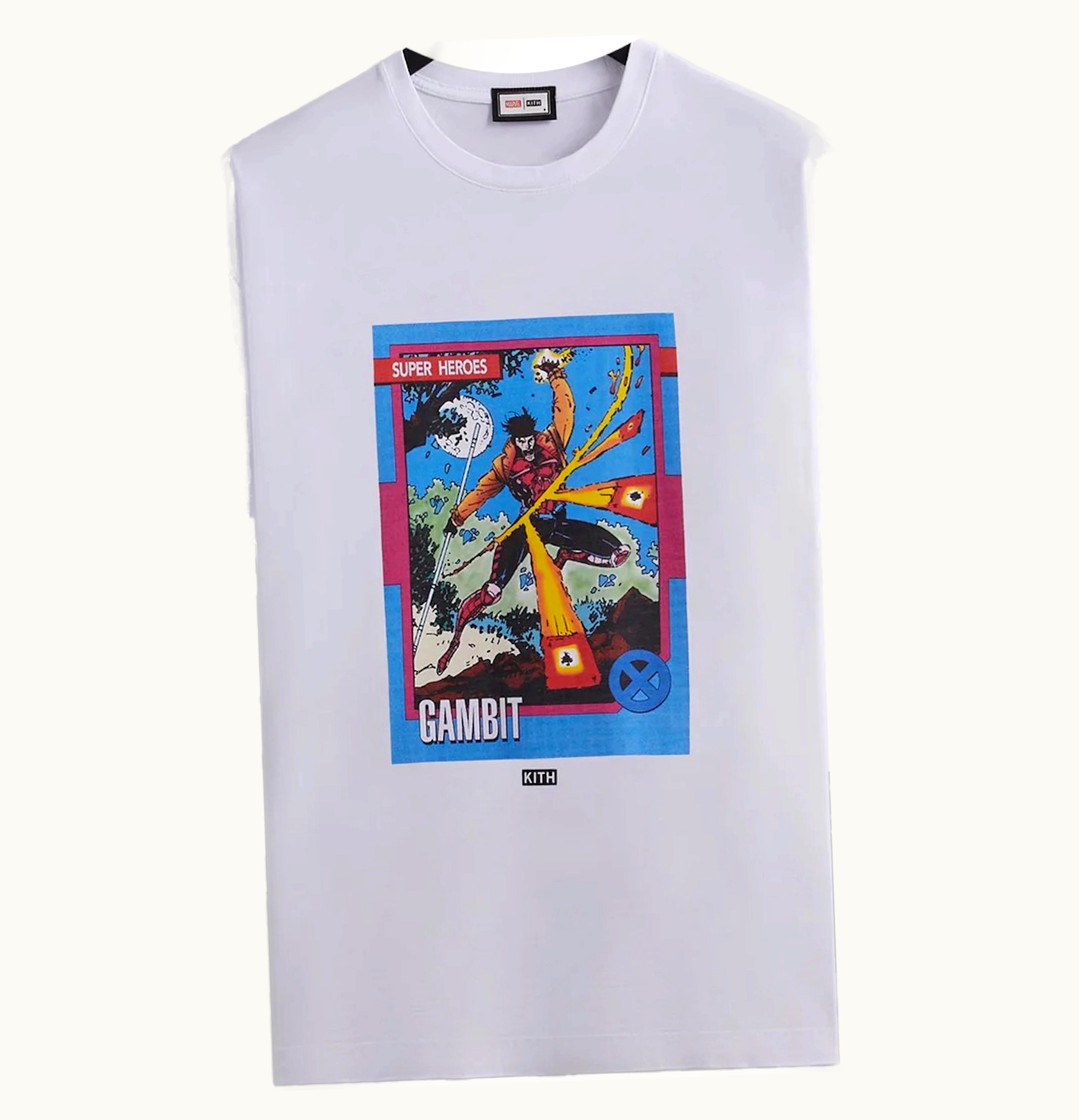Kith Kith X Marvel X Men Gambit Card Vintage Tee White Ph