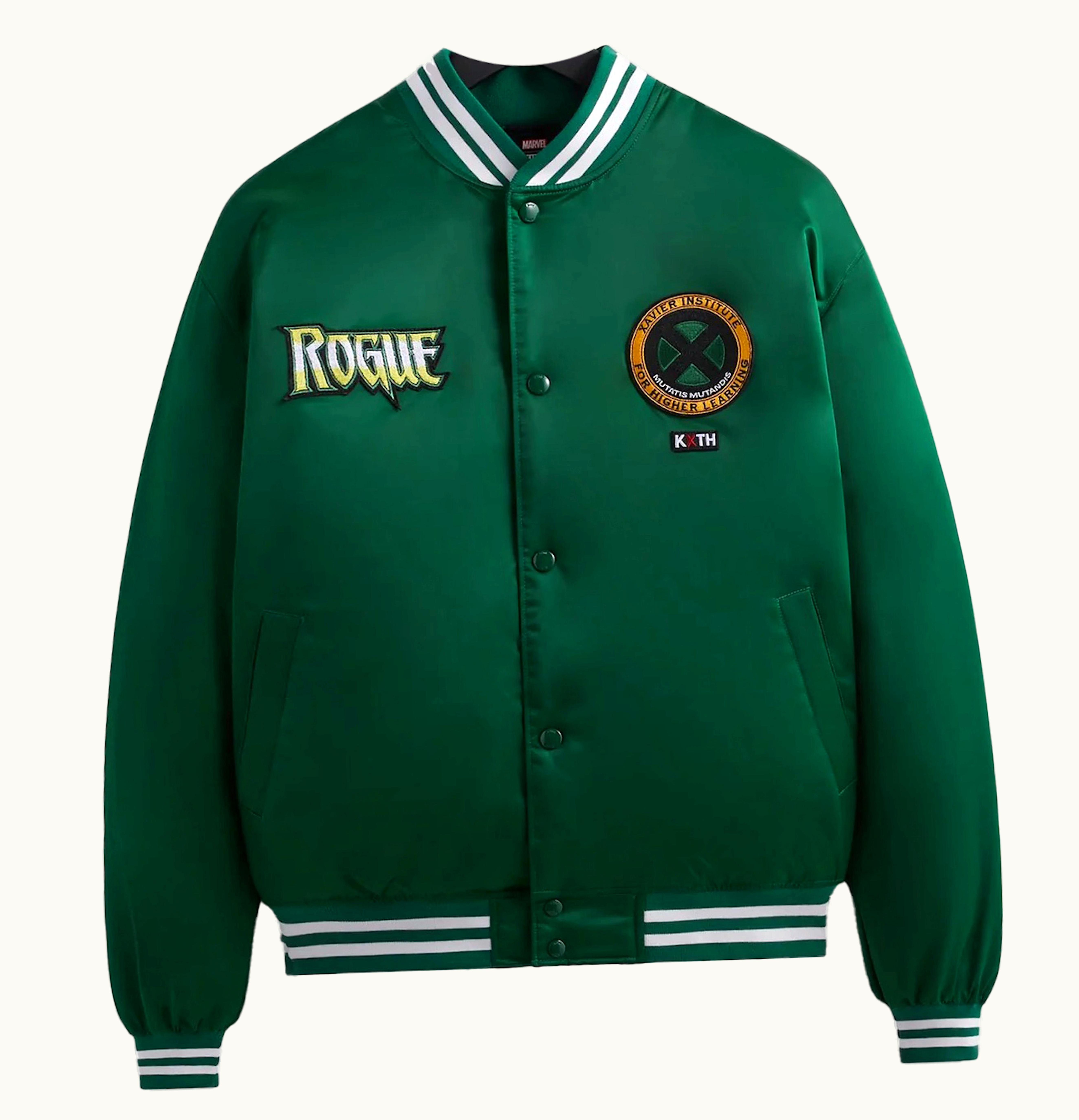 Kith Kith X Marvel X Men Cyclops Satin Bomber Jacket Conifer Ph