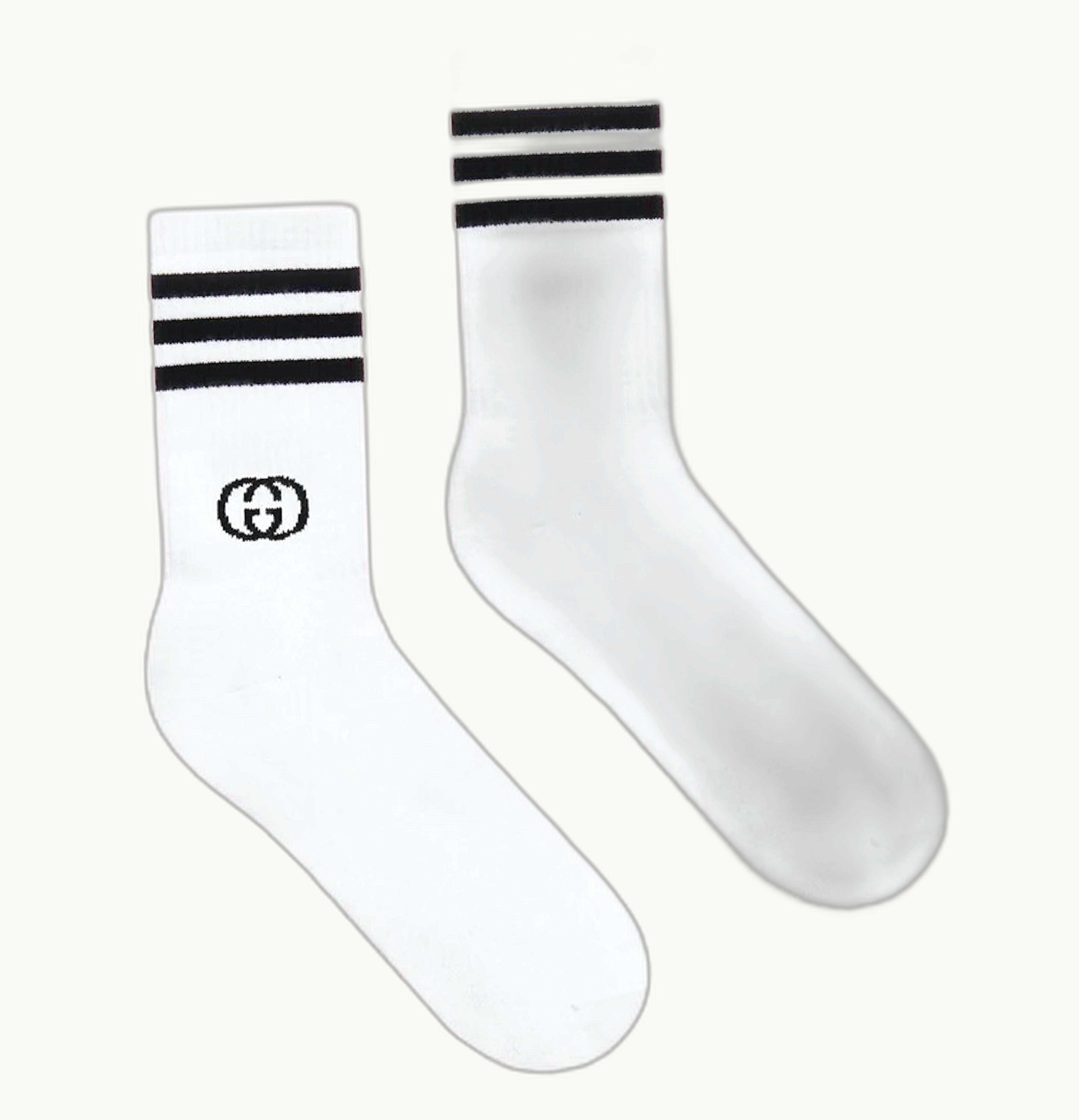 Gucci Gucci x adidas Ankle Socks White Black