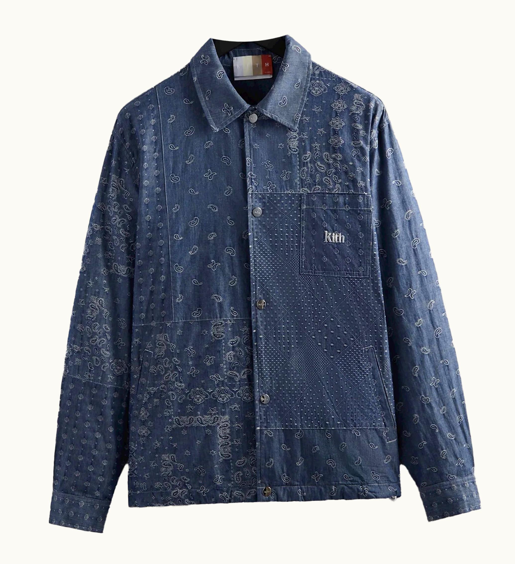 Kith Kith Japanese Patchwork Jacquard Coaches Jacket Light Indigo