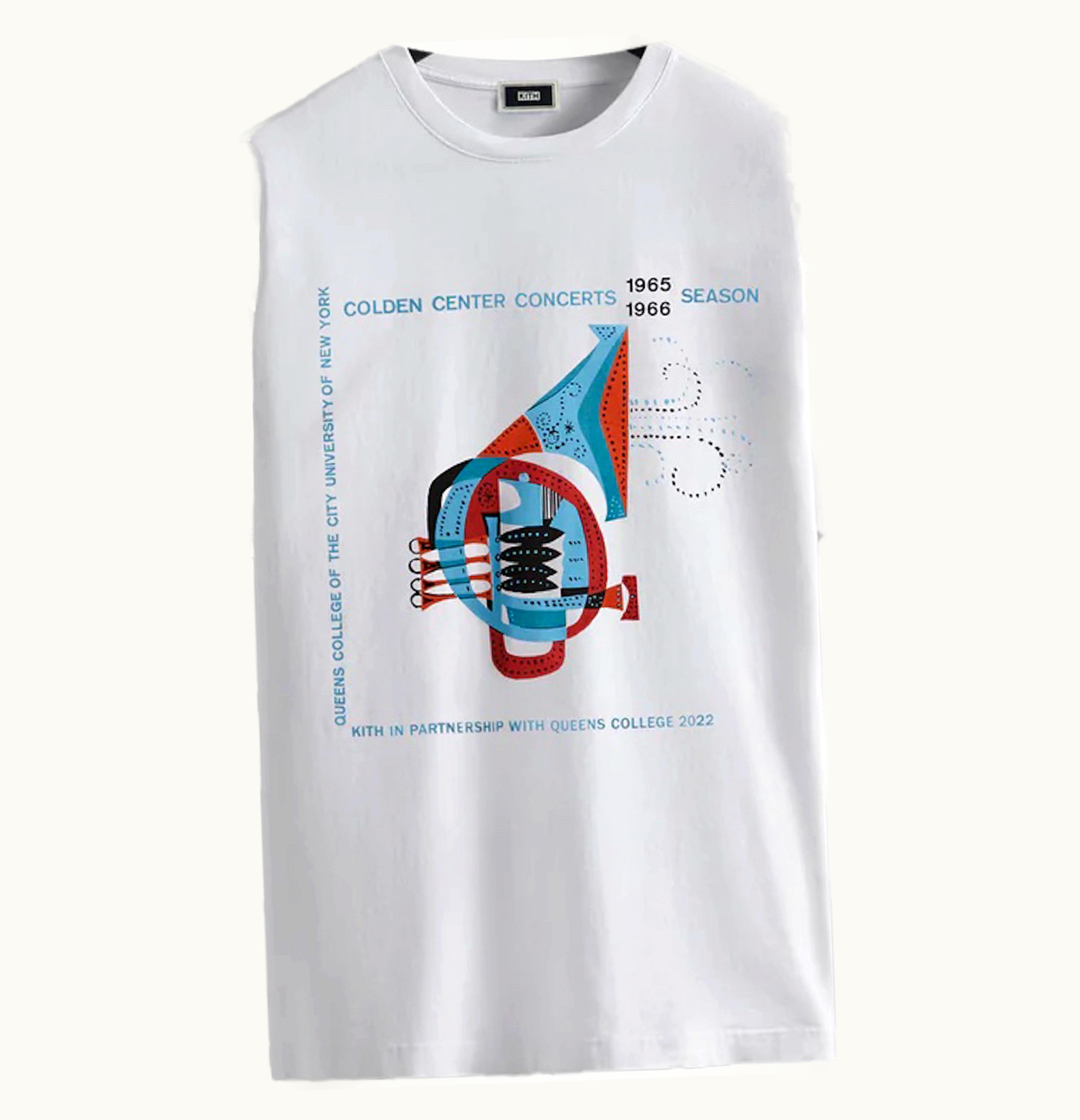 Kith Kith Russell Athletic Cuny Queens College Jazz Vintage Tee White