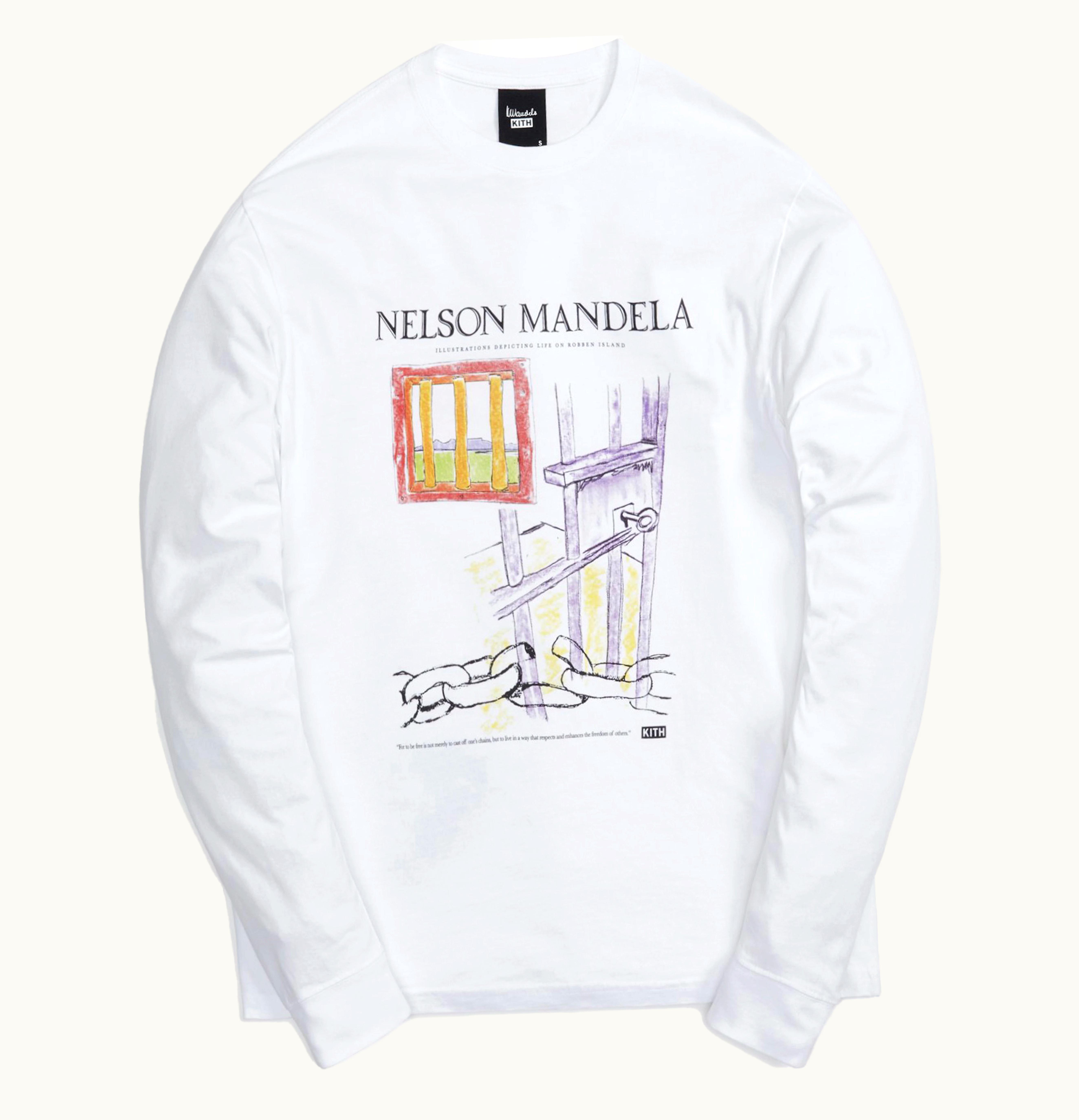 Kith Kith For Mandela Day 2021 Illustrations Vintage L S Tee White