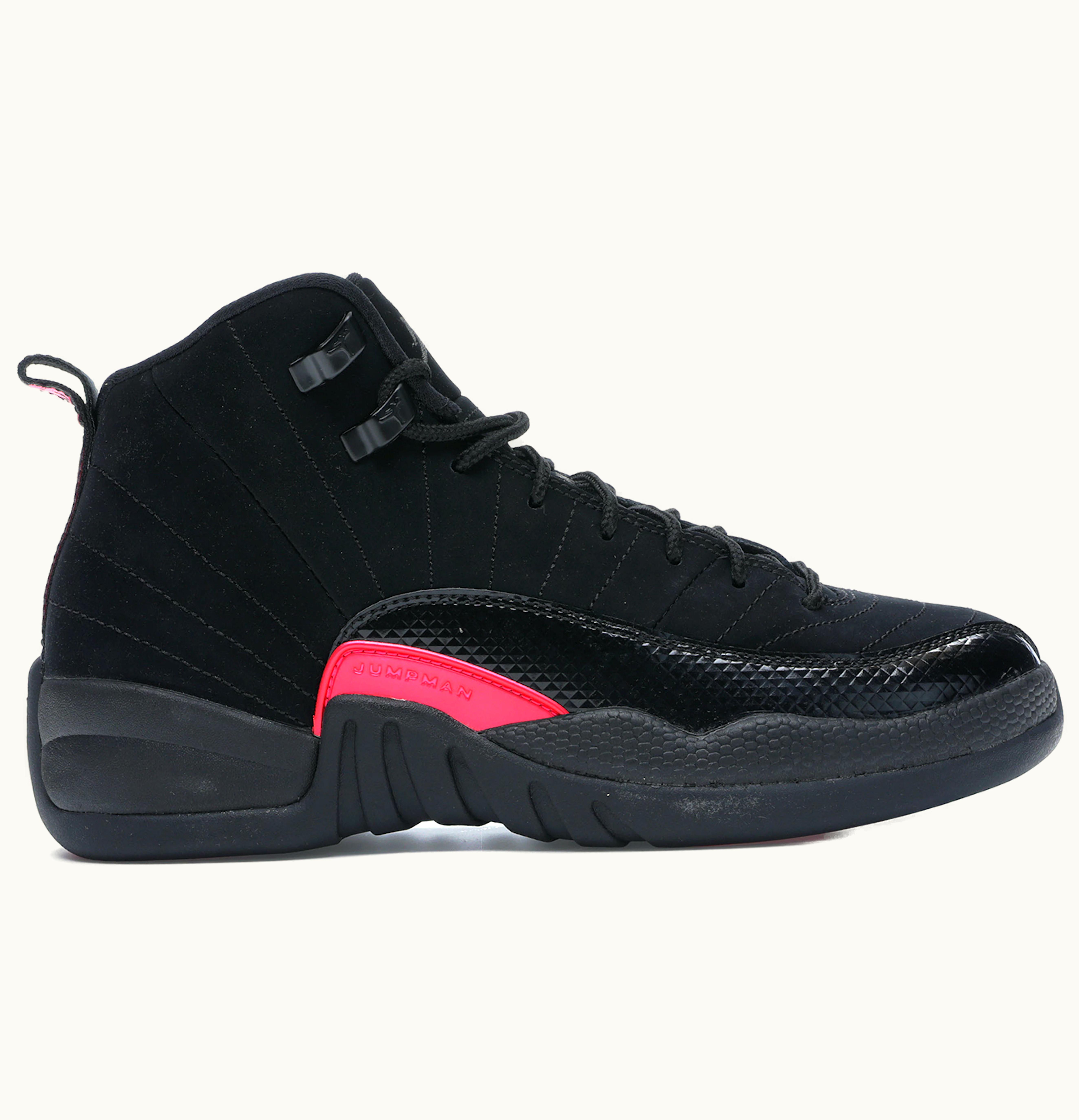 Jordan Air Jordan 12 Retro Black Rush Pink GS