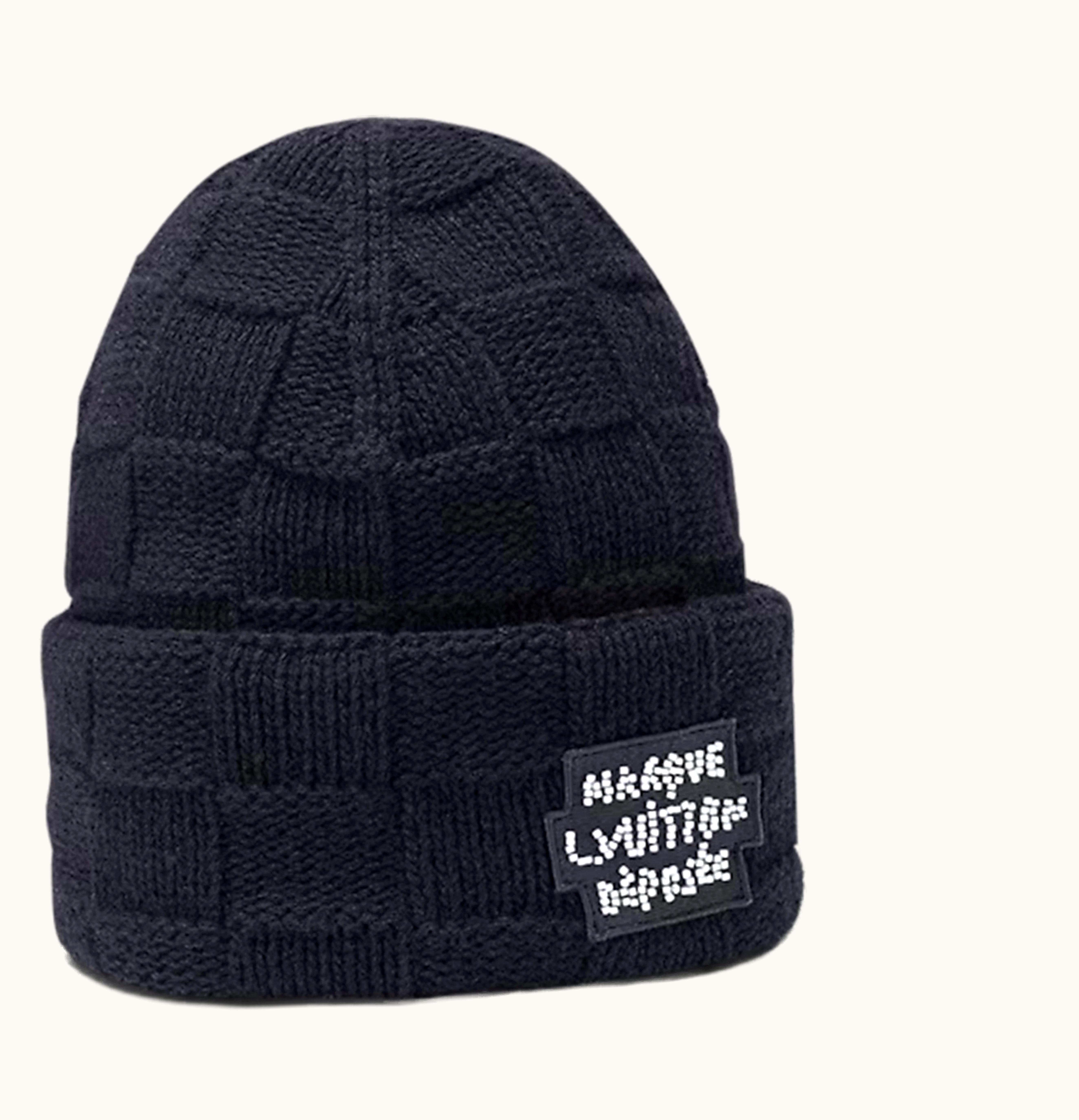 Louis Vuitton Louis Vuitton Pearls Beanie Black
