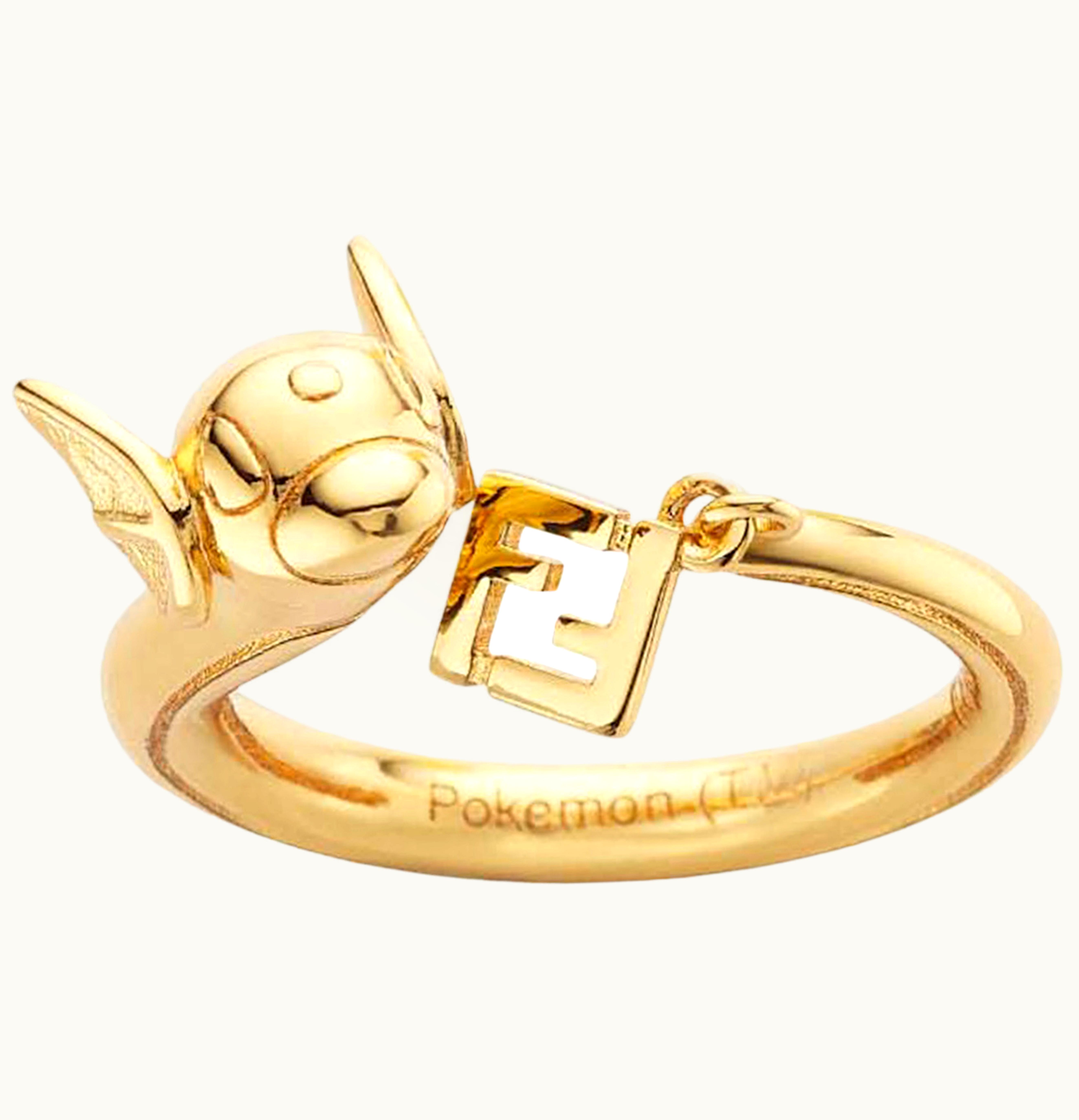 Fendi X FRGMT Metal Ring Gold